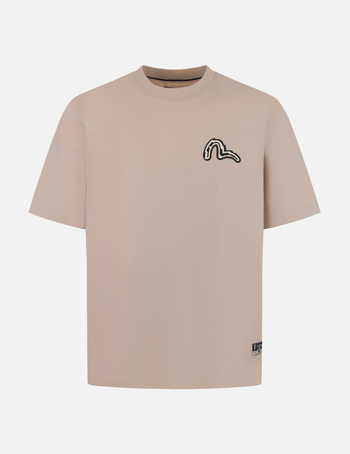 Seagull and Daruma Totem Print Regular Fit T-shirt