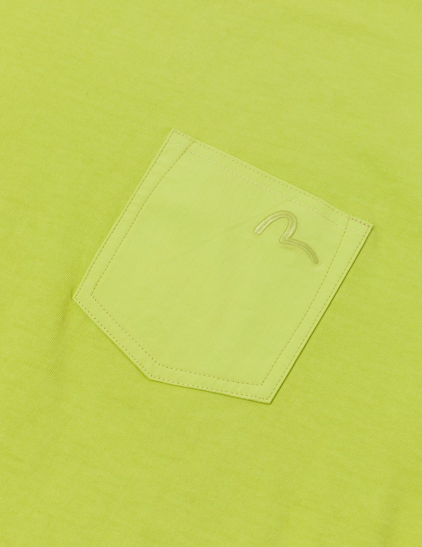 海鸥刺绣缝线口袋宽版休闲T恤