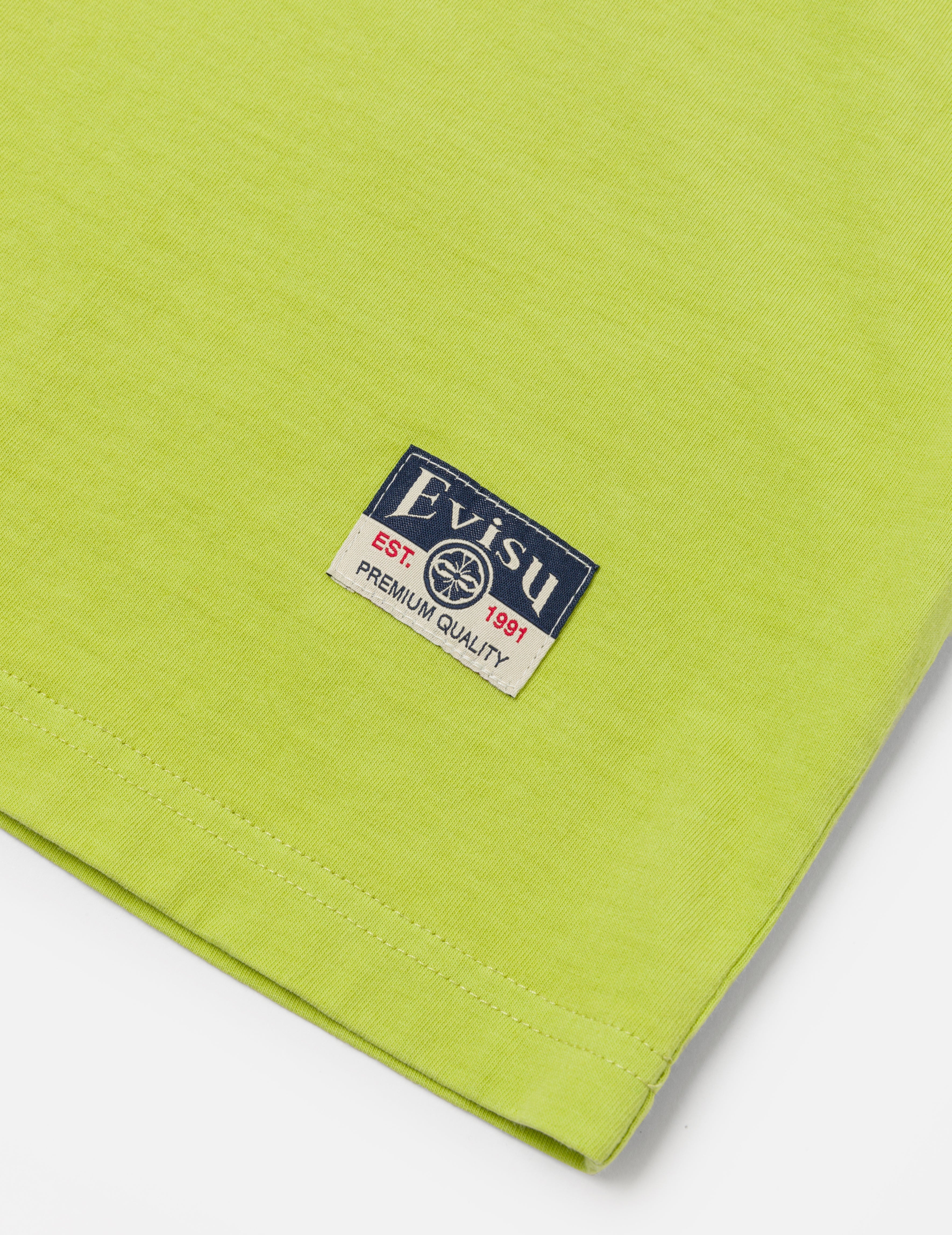 海鸥刺绣缝线口袋宽版休闲T恤