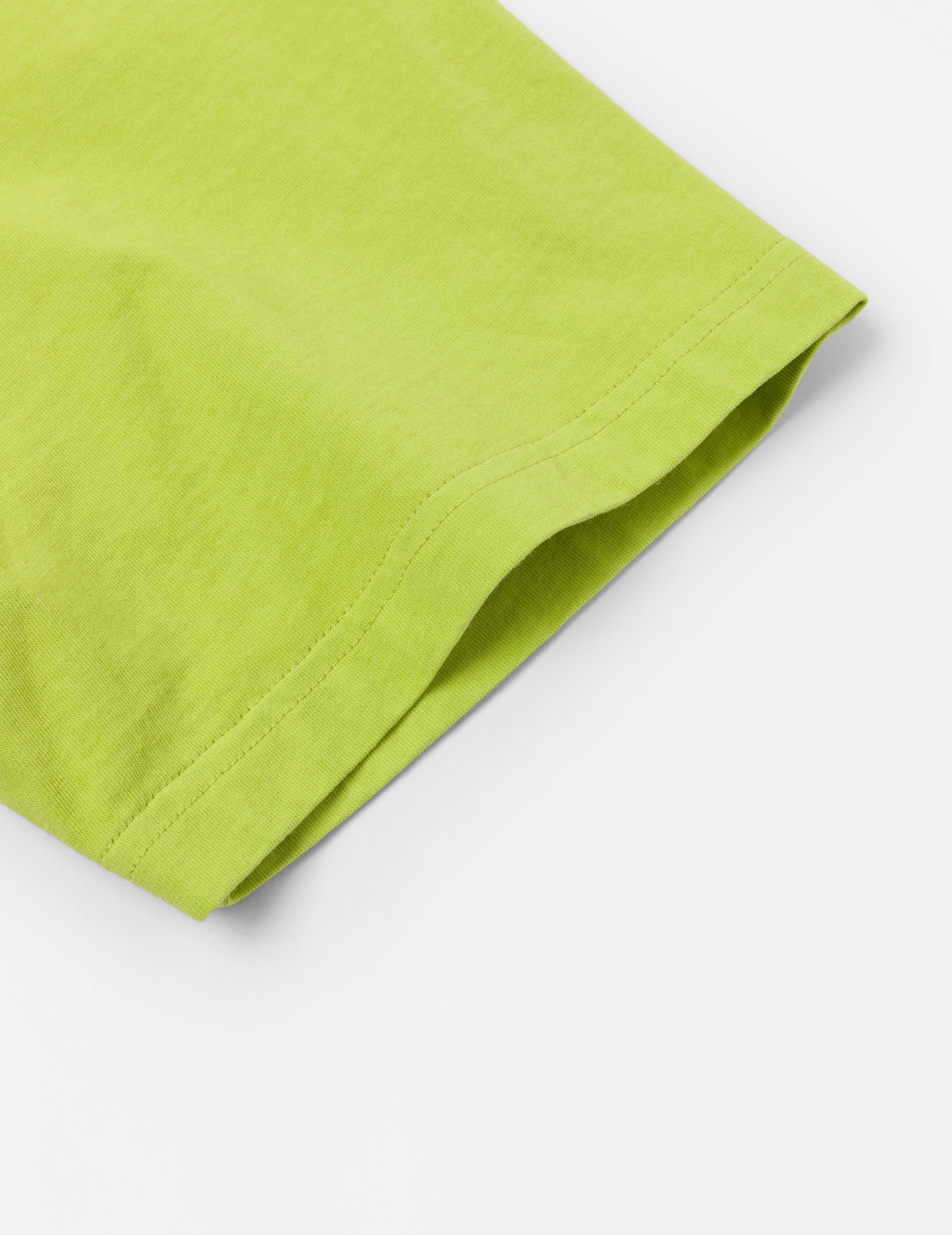 海鸥刺绣缝线口袋宽版休闲T恤