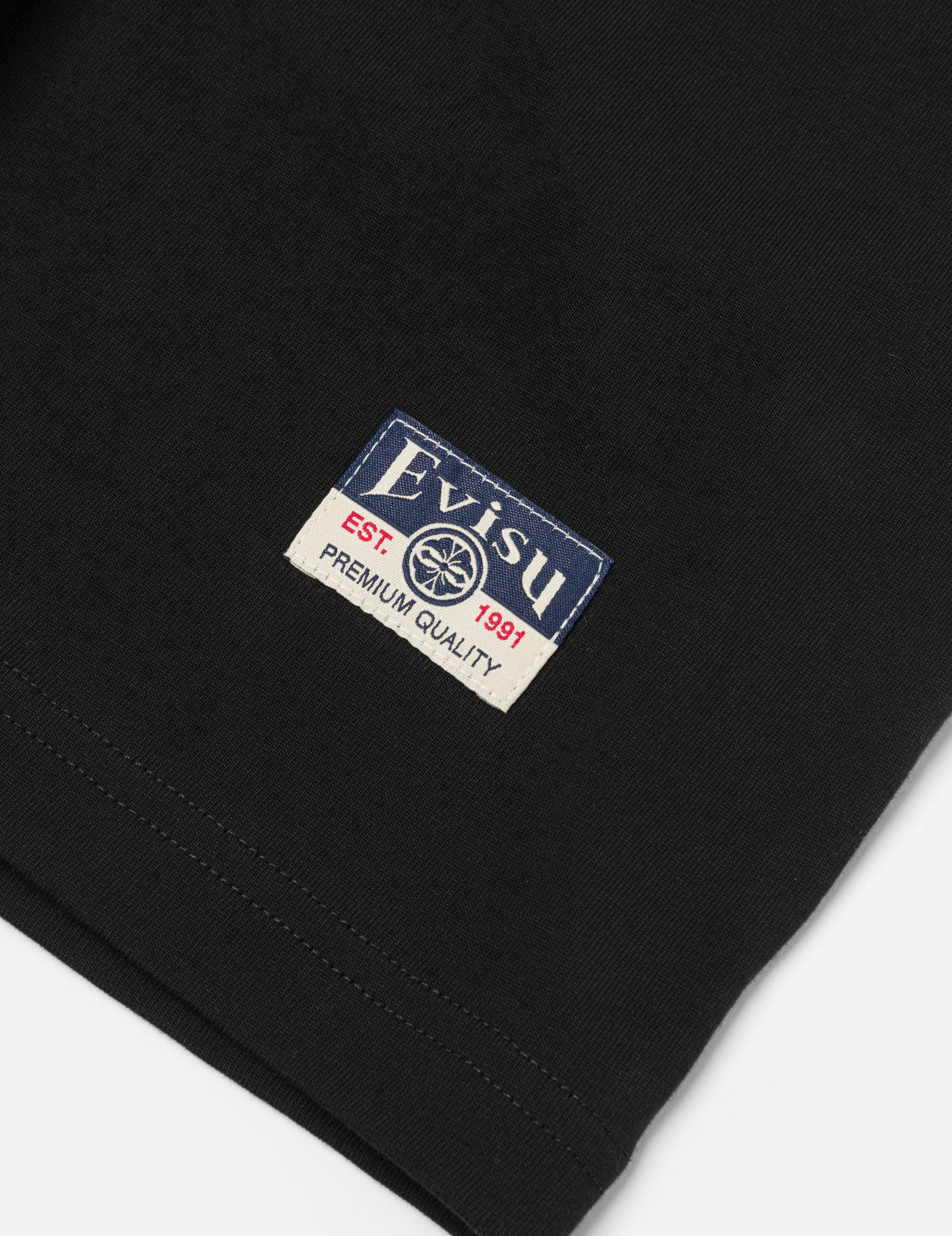 海鸥刺绣缝线口袋宽版休闲T恤