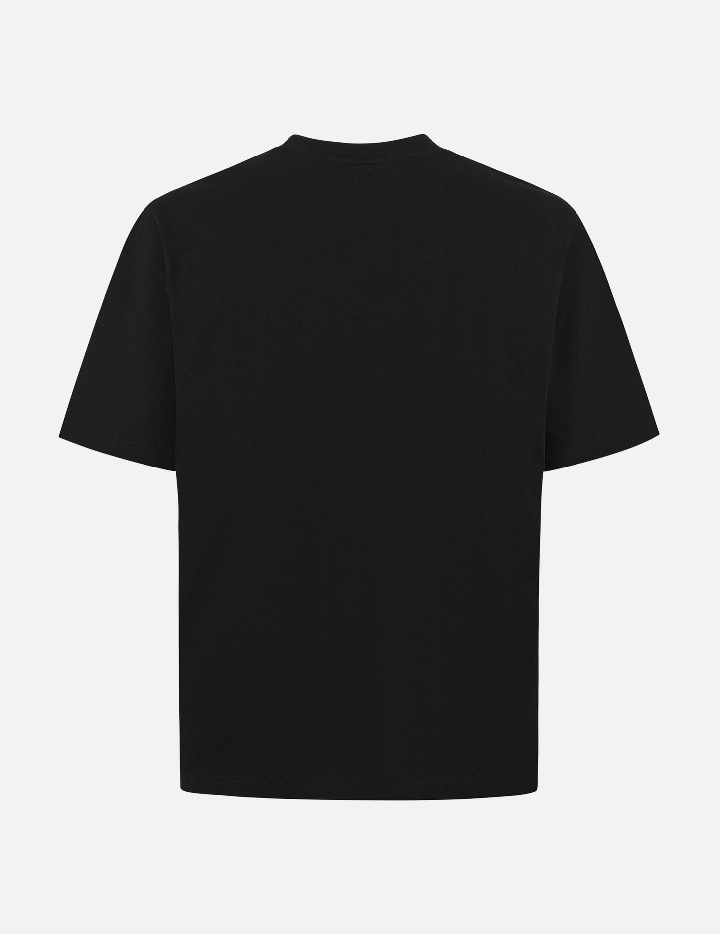 海鸥刺绣缝线口袋宽版休闲T恤