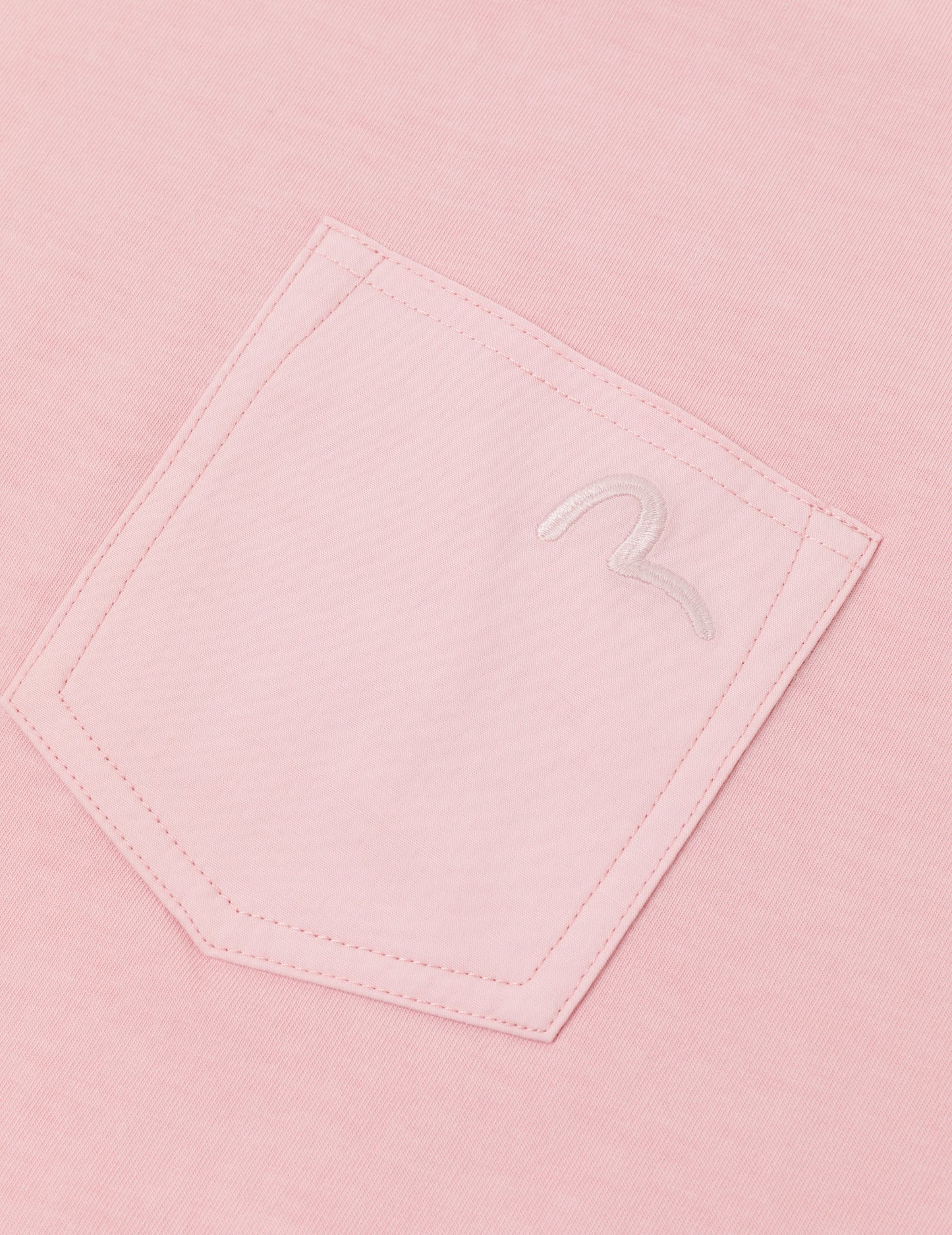 海鸥刺绣缝线口袋宽版休闲T恤