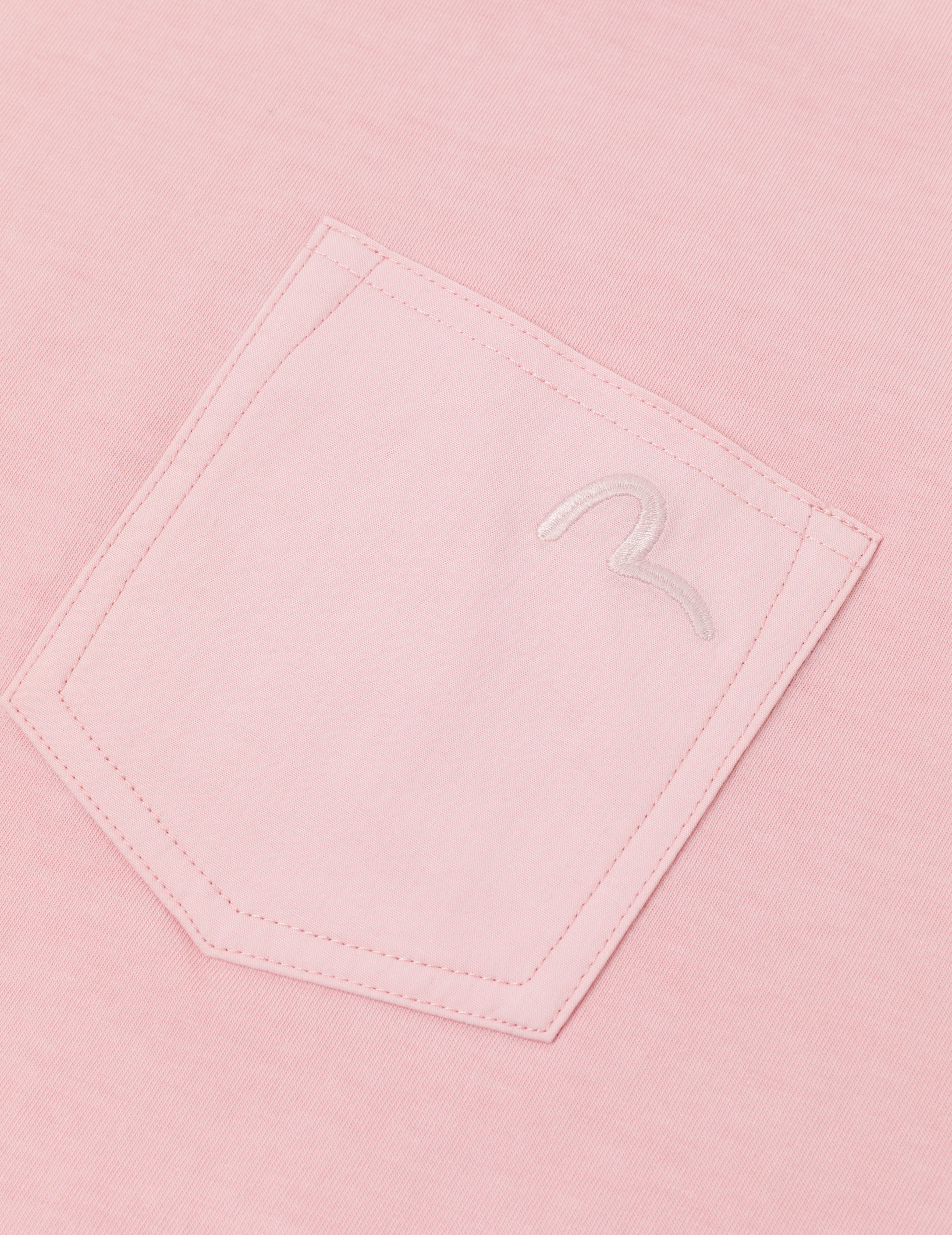 海鸥刺绣缝线口袋宽版休闲T恤