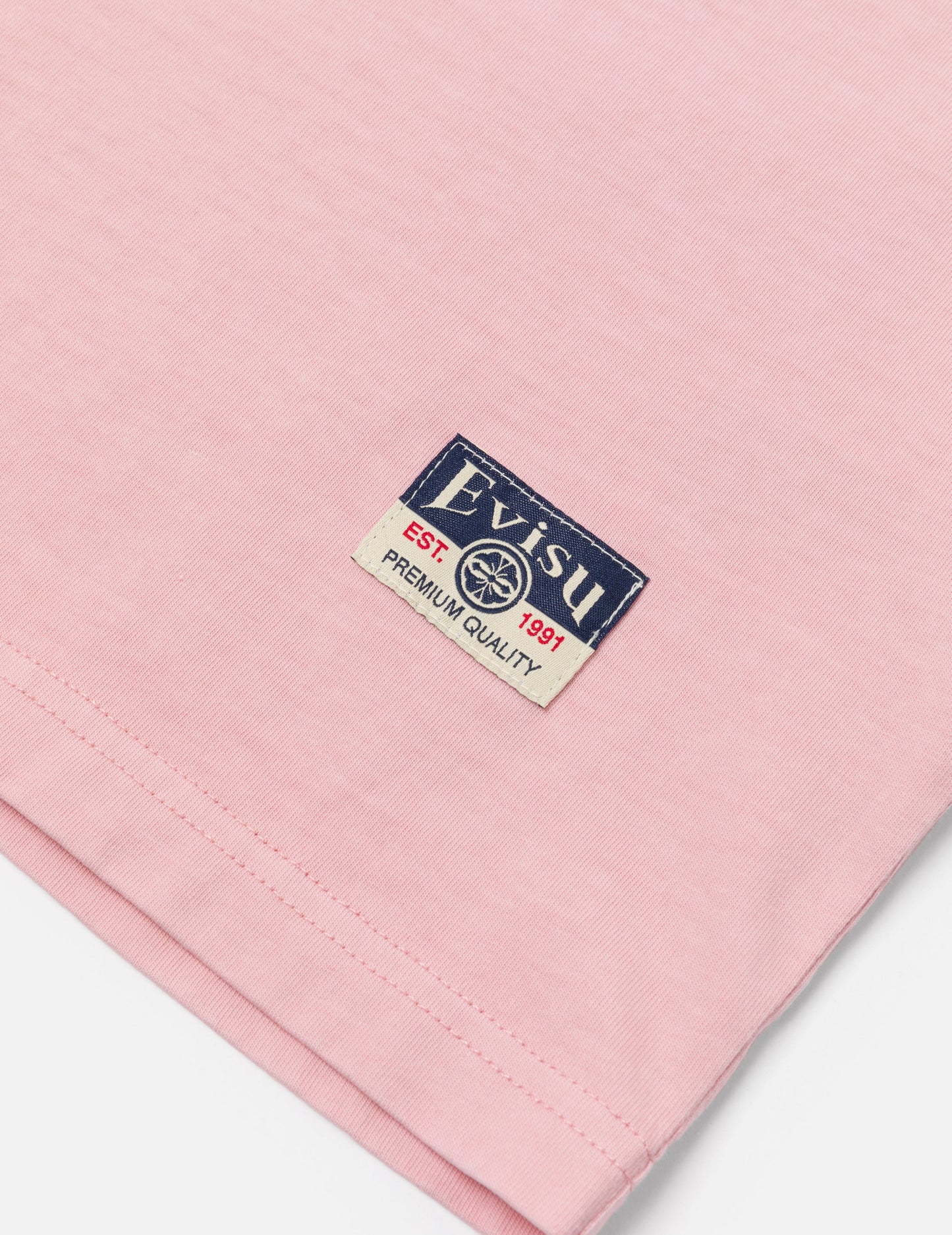 海鸥刺绣缝线口袋宽版休闲T恤