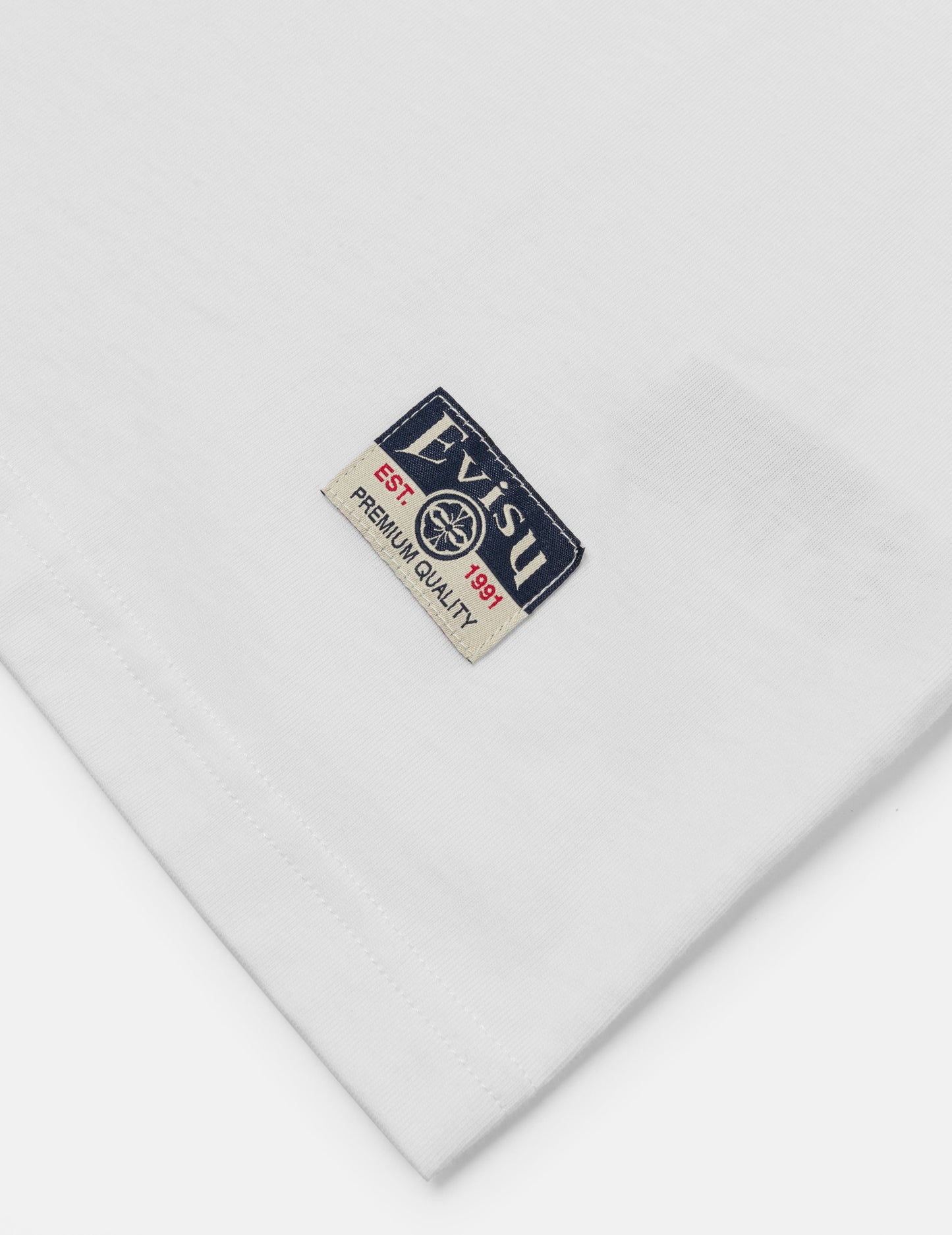 海鸥刺绣缝线口袋宽版休闲T恤