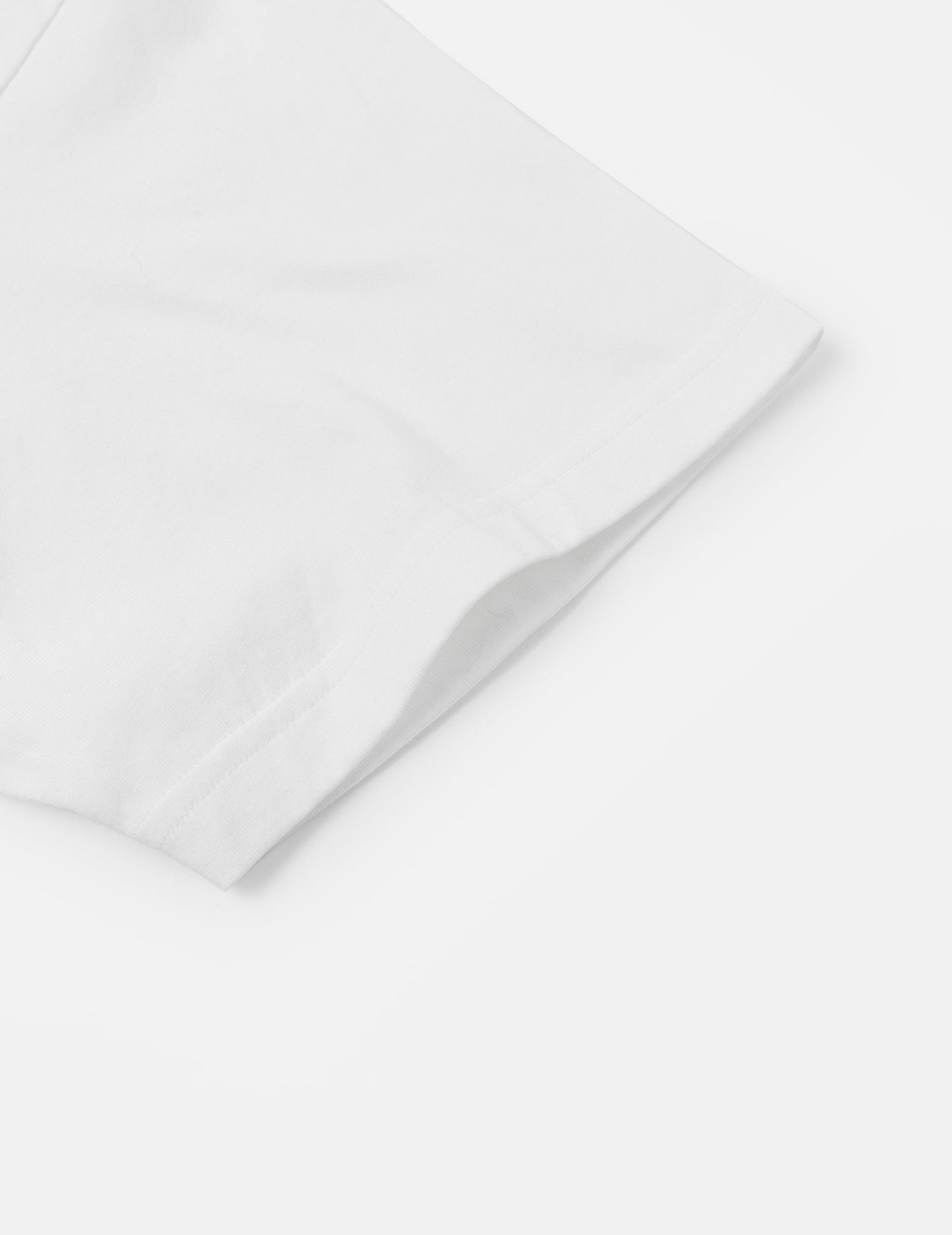 海鸥刺绣缝线口袋宽版休闲T恤