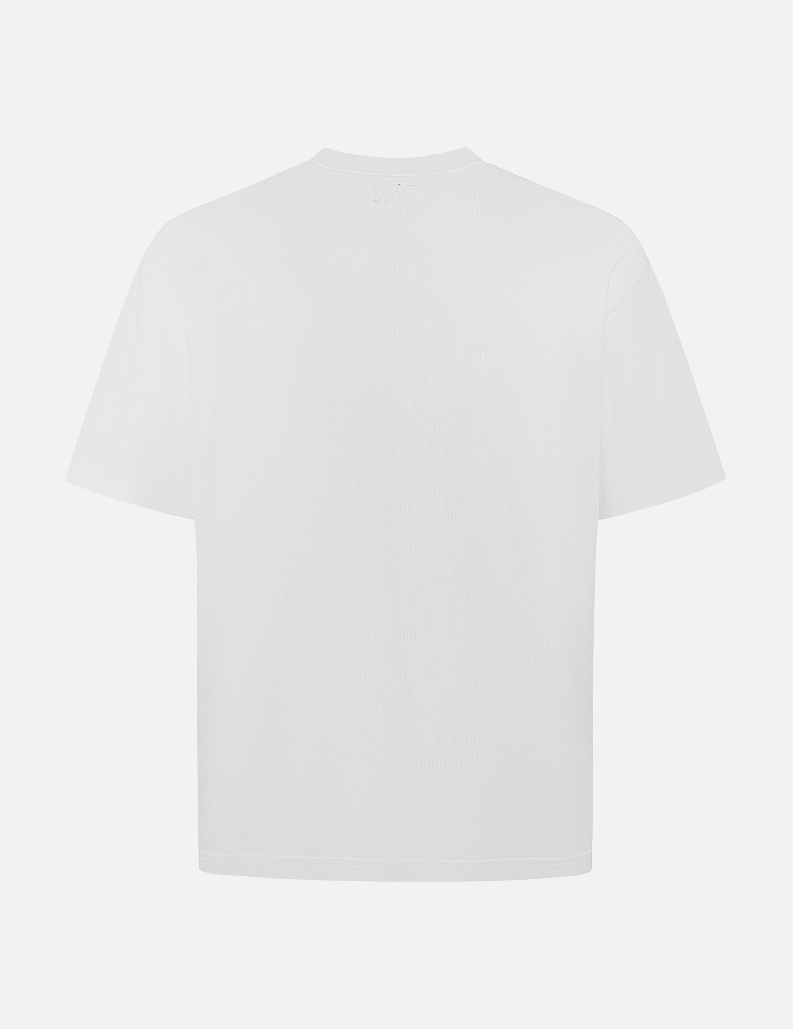 海鸥刺绣缝线口袋宽版休闲T恤