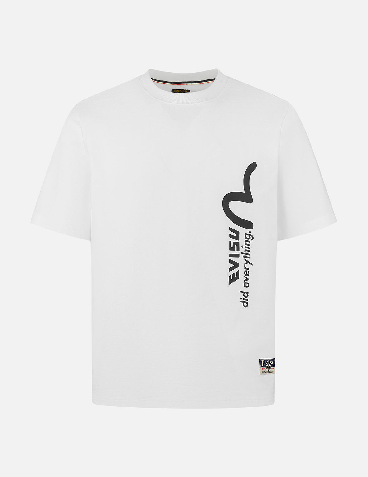 商标和口号印花常规版型T恤