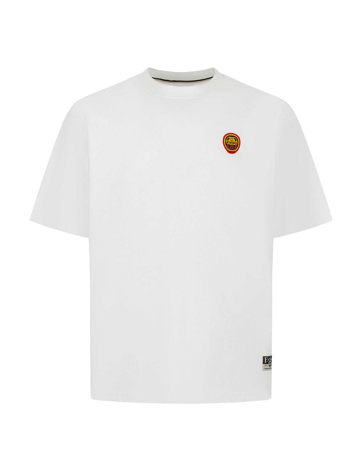 Daruma and Logo Embroidery Relax Fit T-shirt