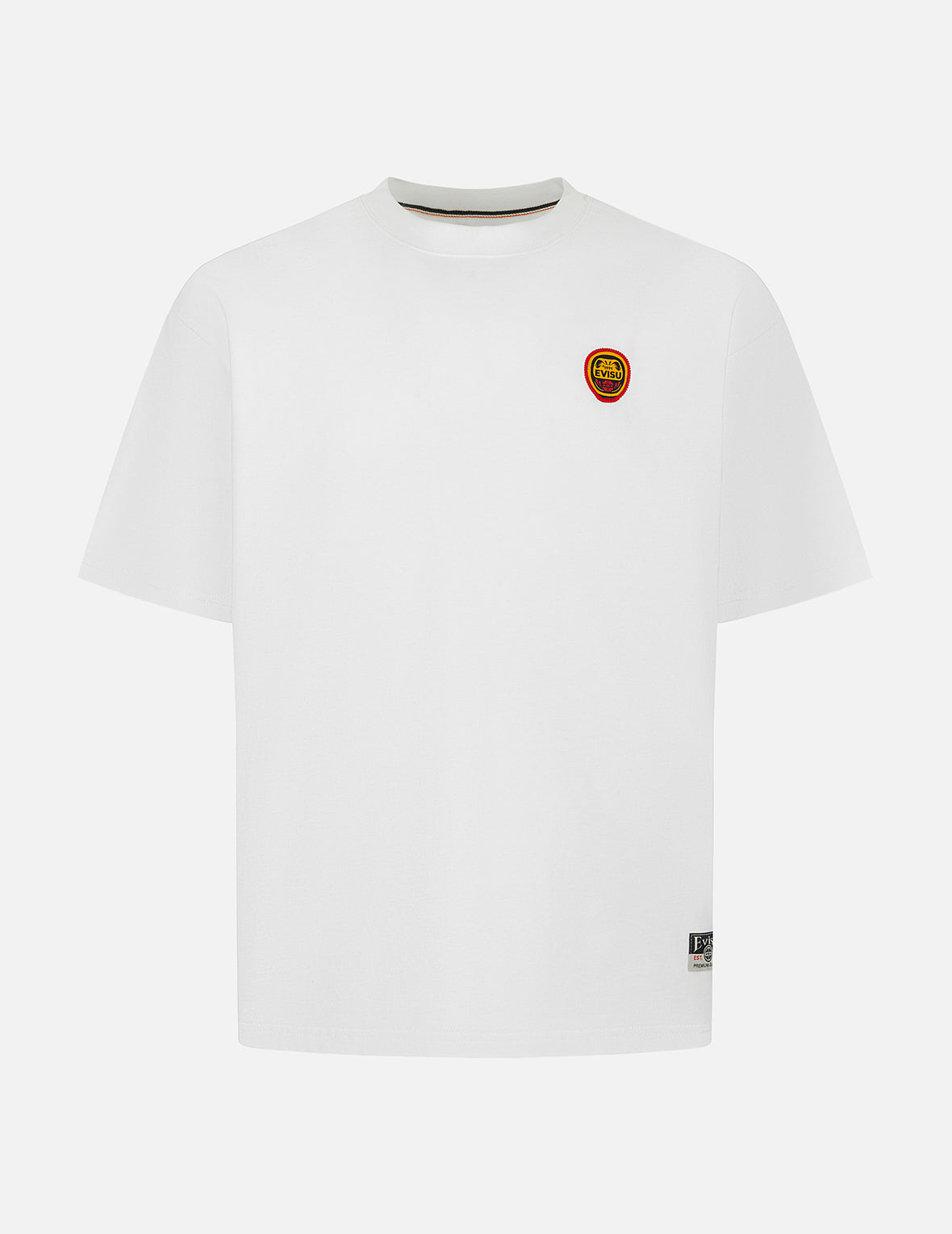 Daruma and Logo Embroidery Relax Fit T-shirt