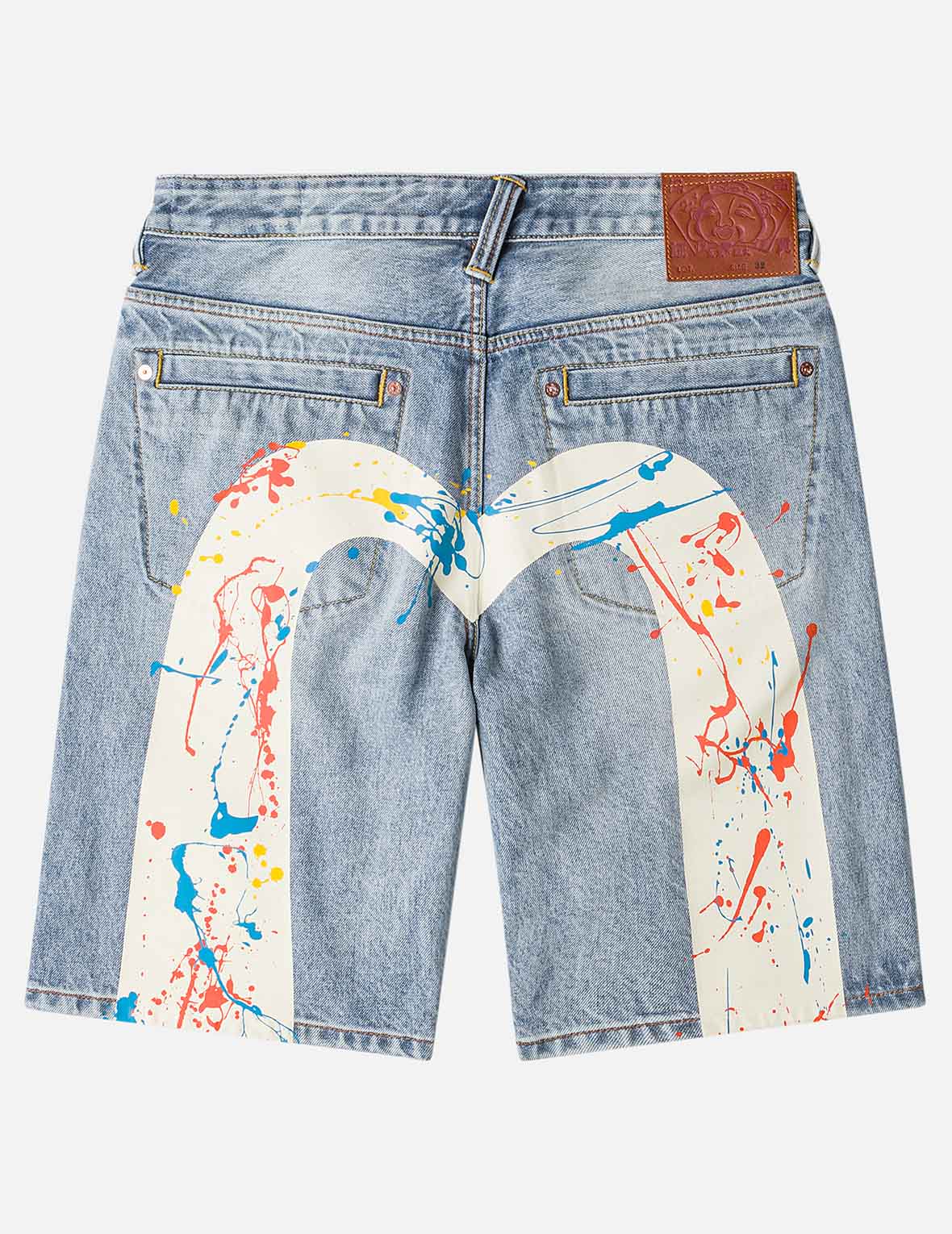 Daicock Spray Dye Denim Shorts