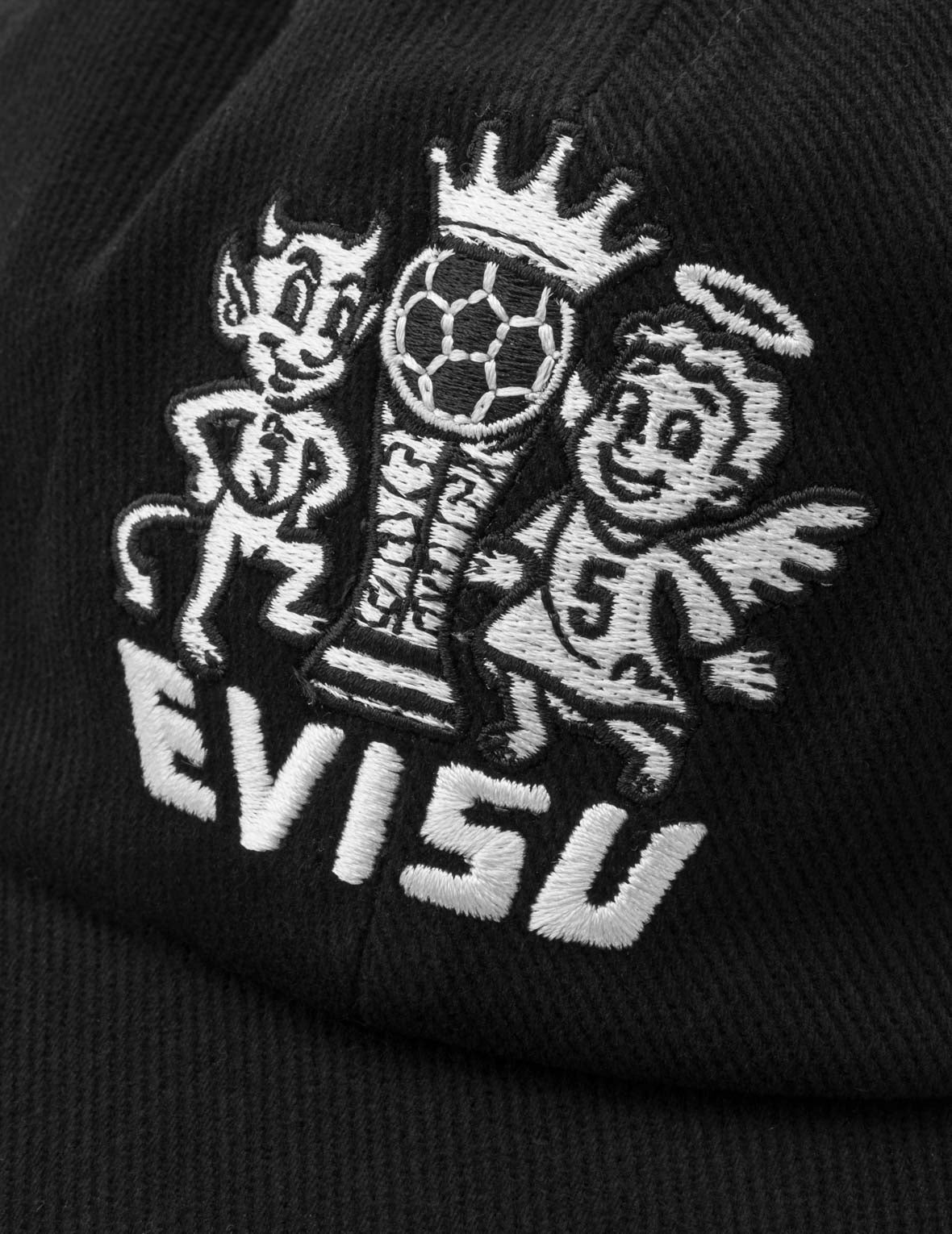 Little Devil & Angel Washed Corduroy Baseball Cap