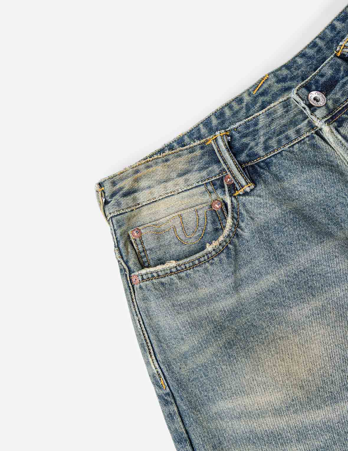 Multi-pocket style Washing Jeans #2038