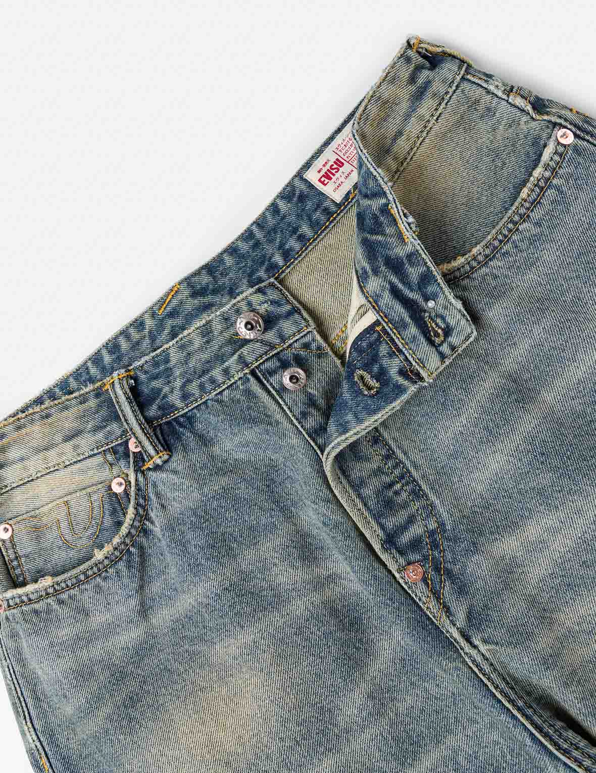 Multi-pocket style Washing Jeans #2038