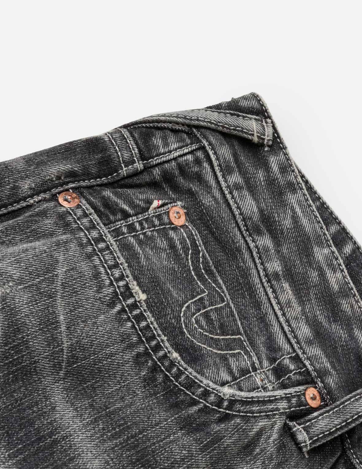 Black Palette Seagull Embroidery Jeans #2020