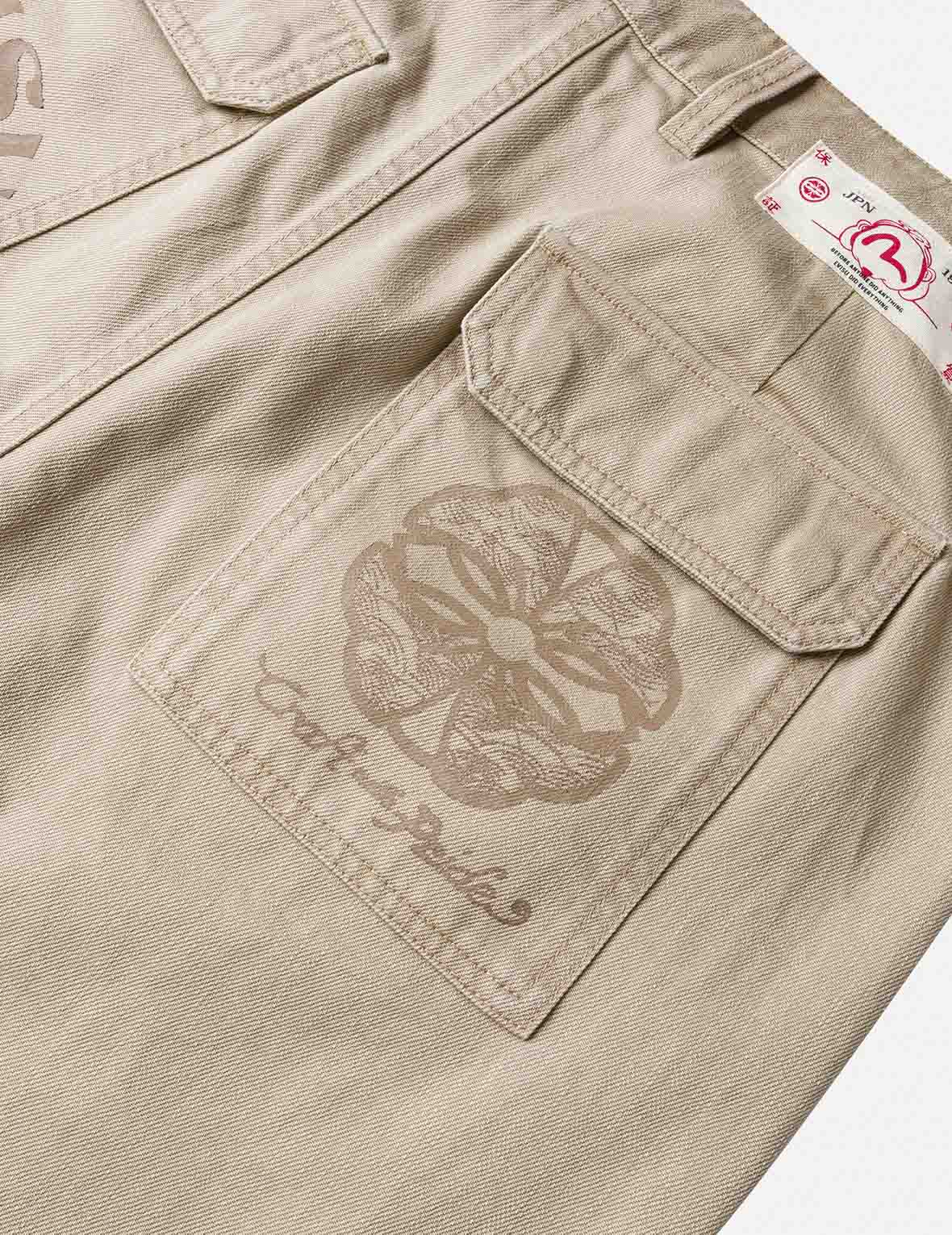 Back Flap Pockets Relax Fit Pants