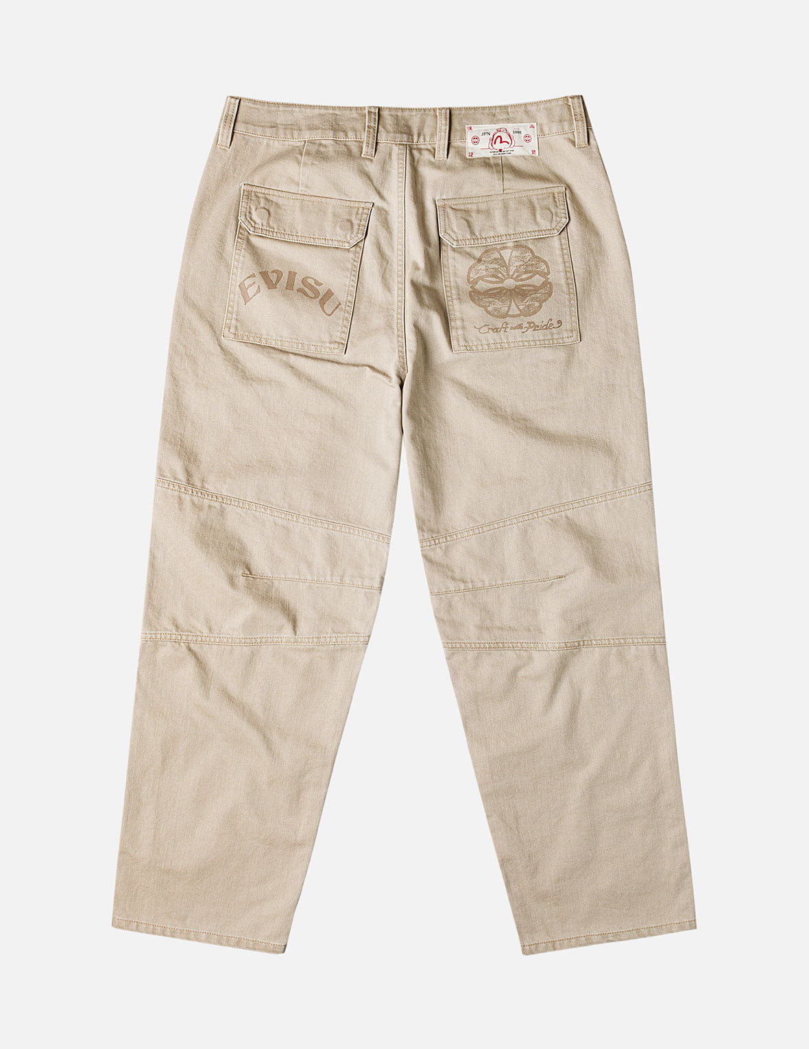 Back Flap Pockets Relax Fit Pants