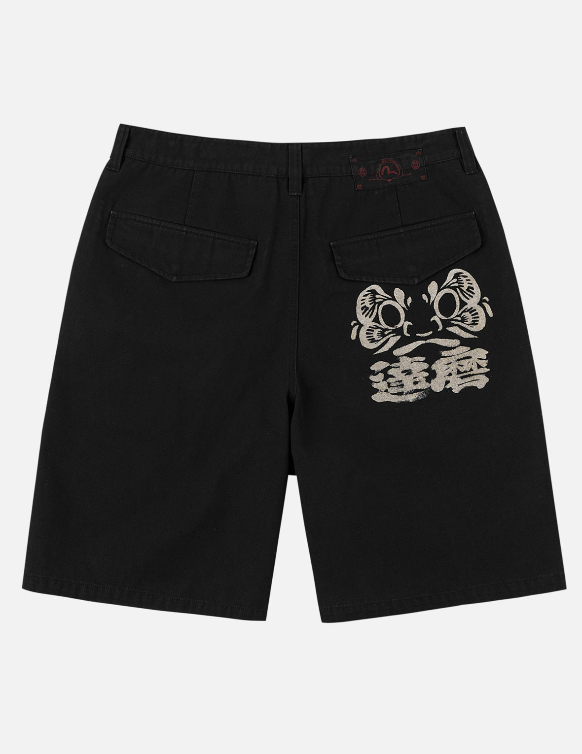 Daruma Print Woven Shorts
