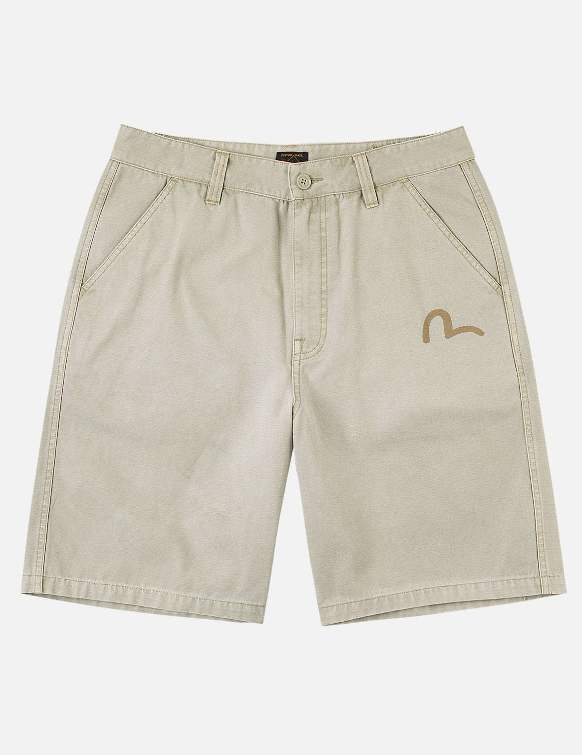 Daruma Print Woven Shorts