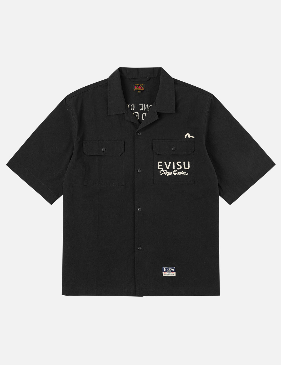 Leopard Print Logo Embroidery Shirt