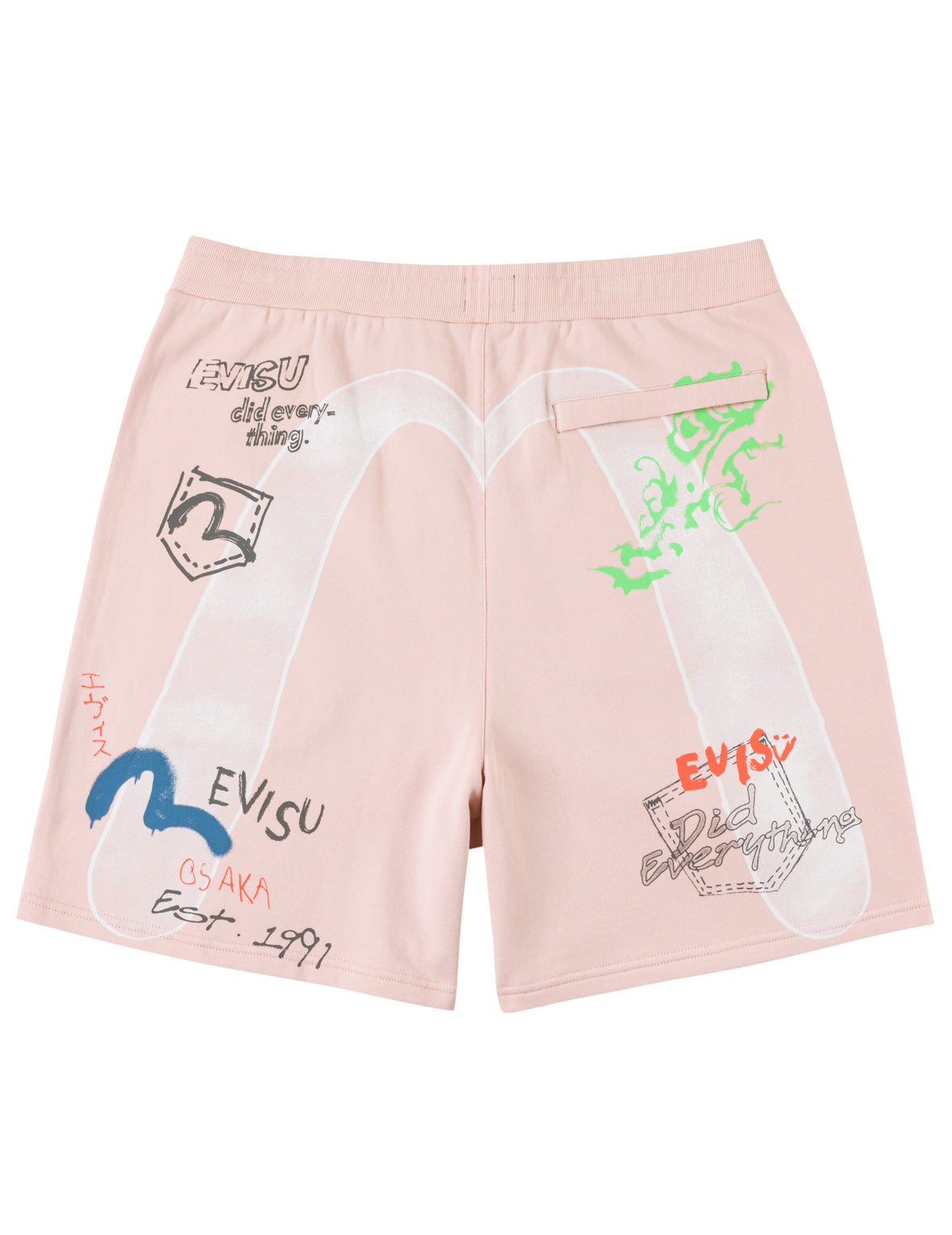 Hand-drawn Daicock Print Sweatshorts
