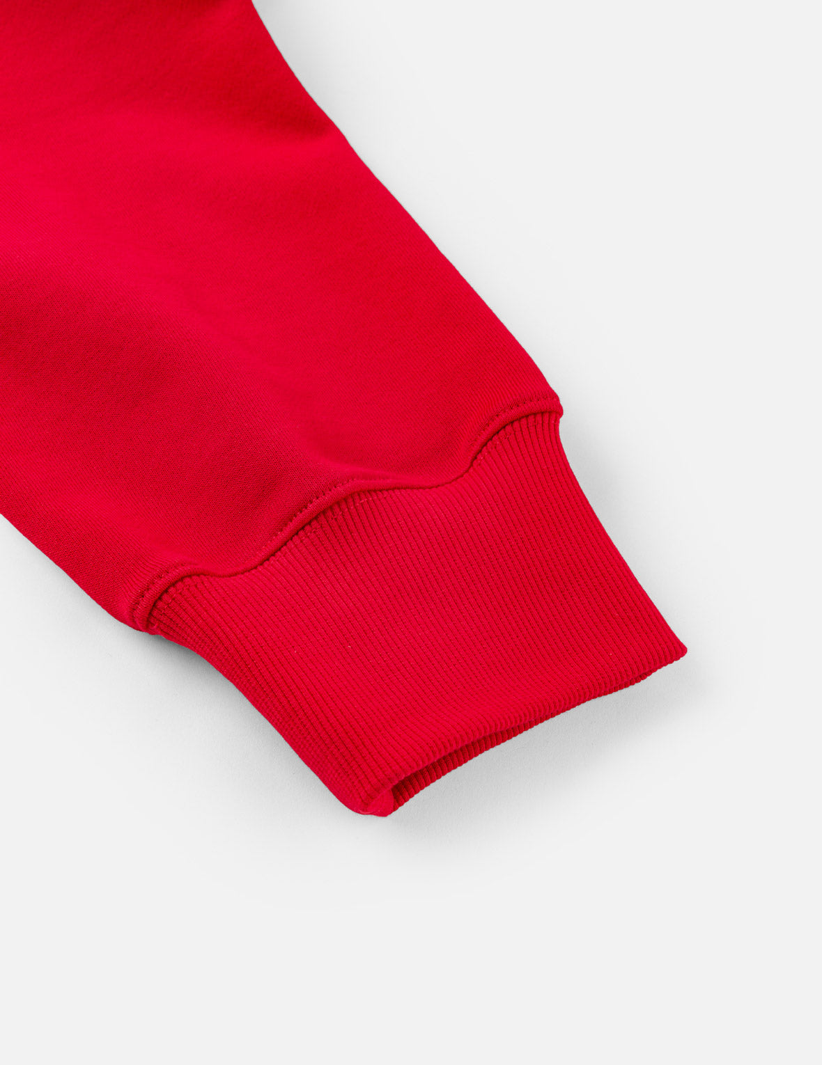 Poker Spade Embroidery Zip-up Hoodie - Red