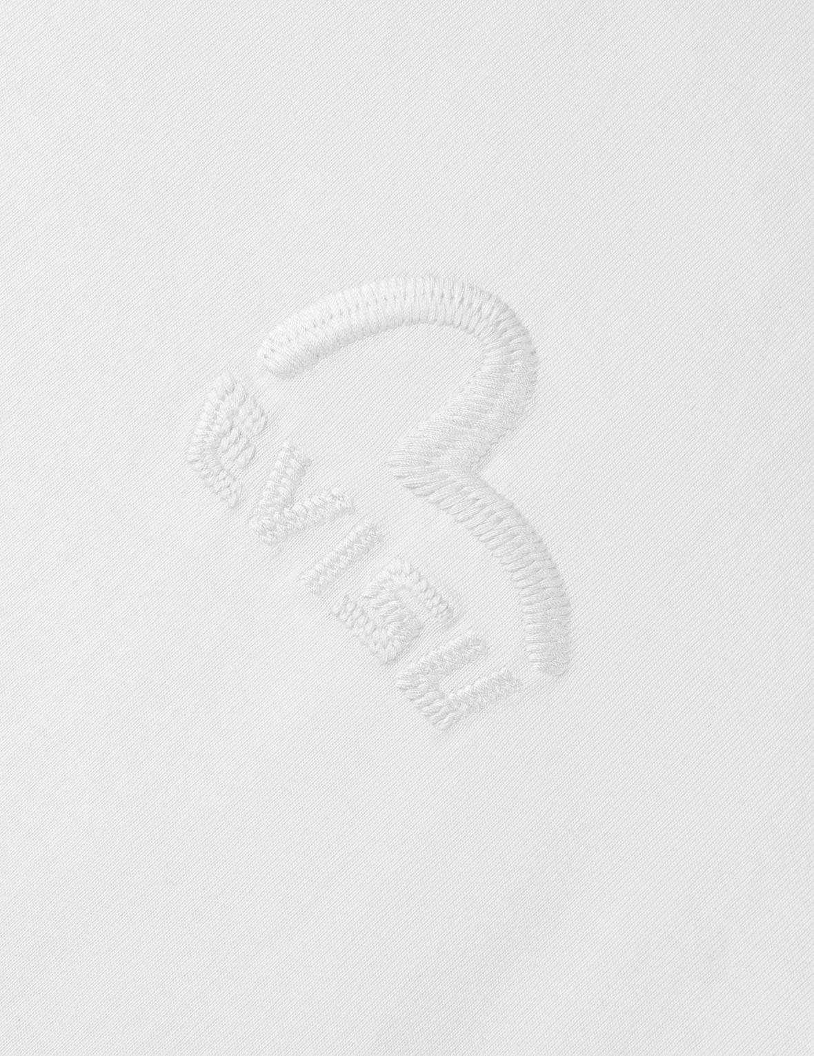 Monochrome Seagull Embroidery T-shirt