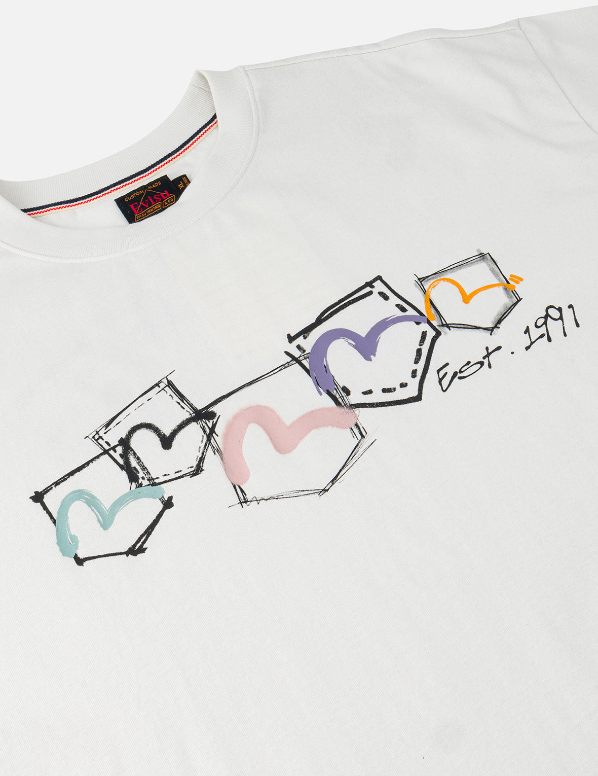 Hand-Drawn Multi-Pocket T-shirt