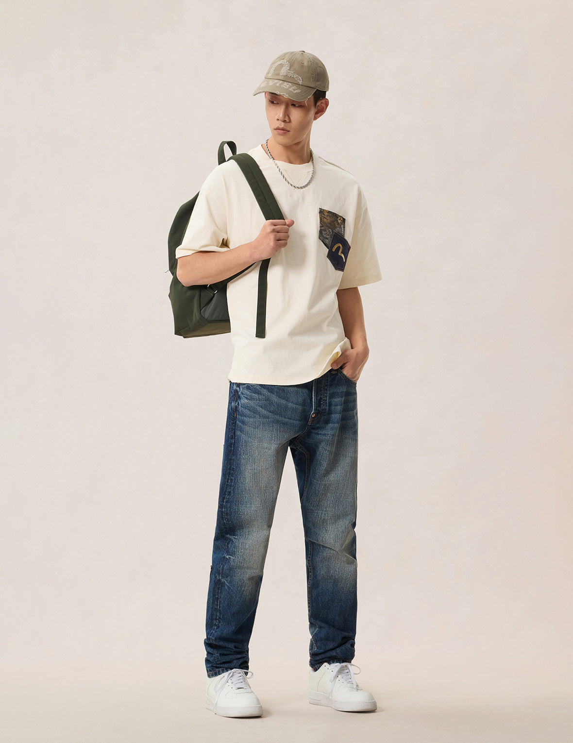 Brocade Patch Pocket T-shirt