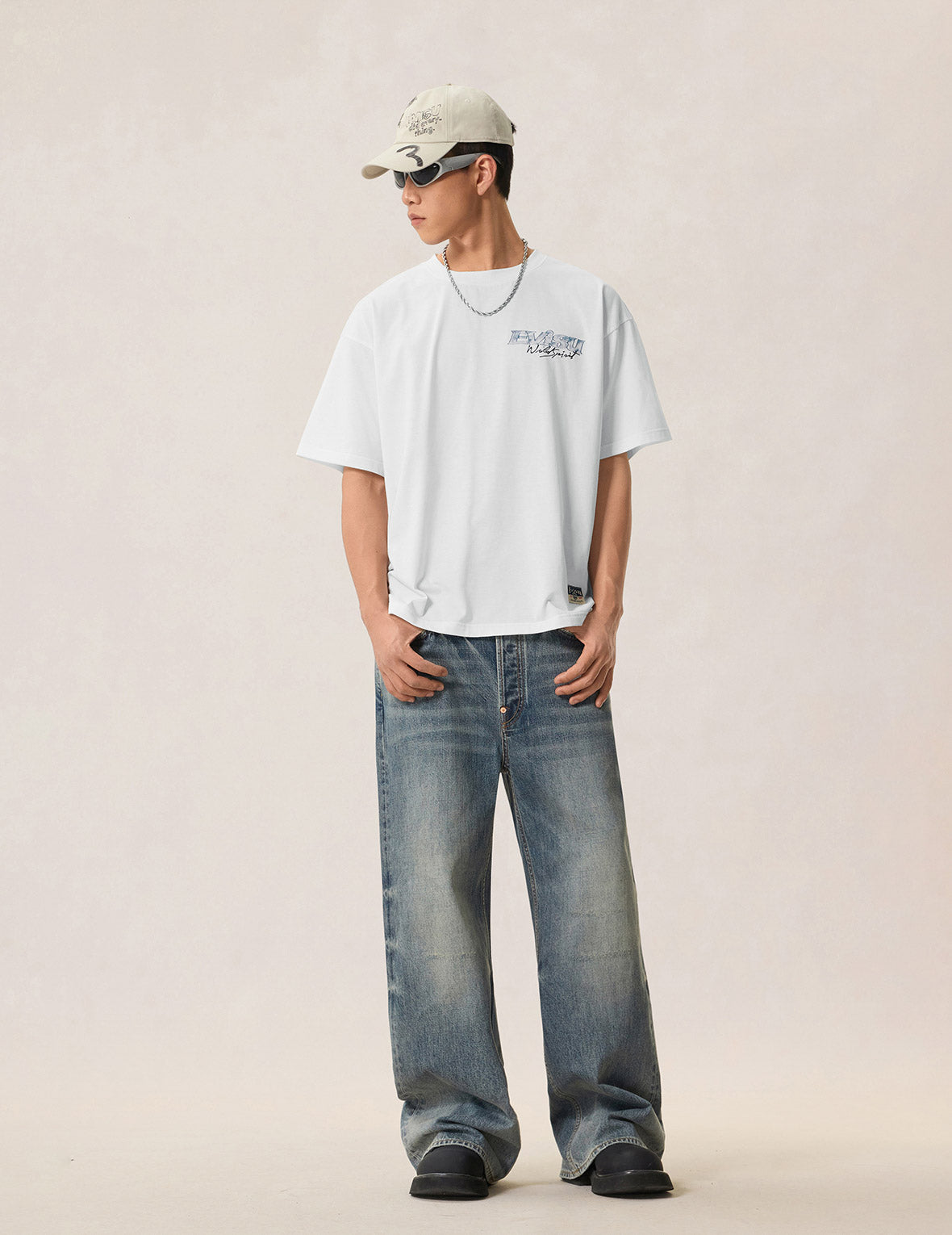 Flaming Kamon Snooker Print T-shirt