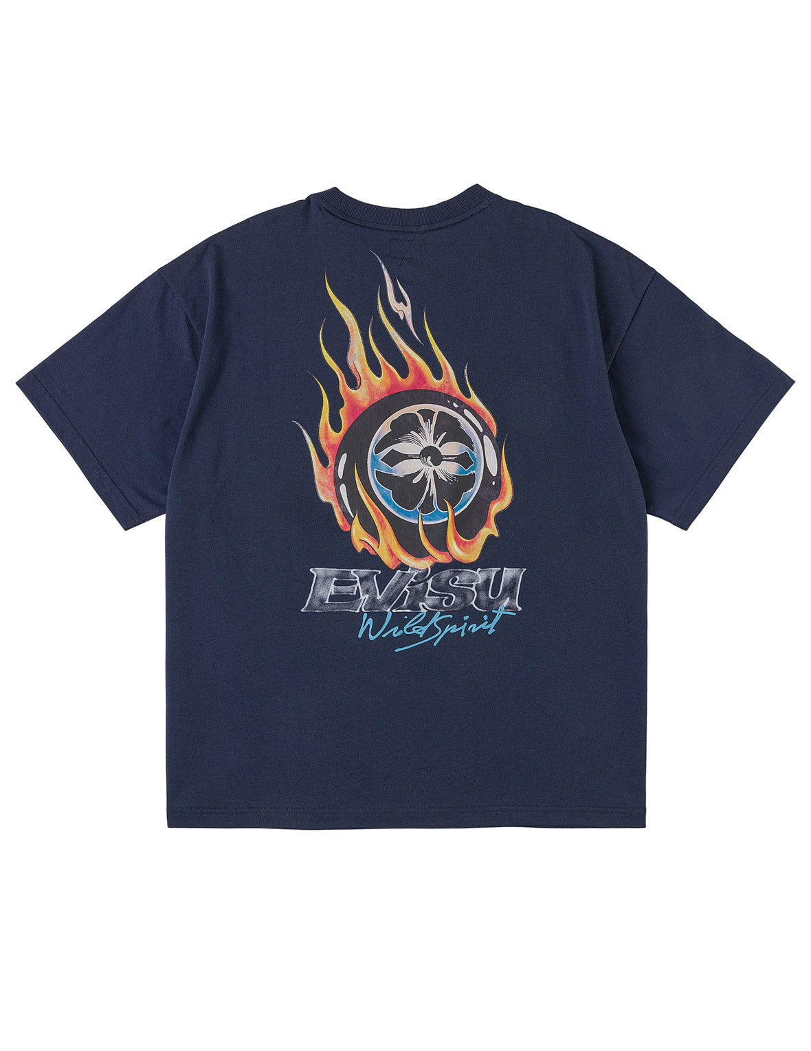 Flaming Kamon Snooker Print T-shirt