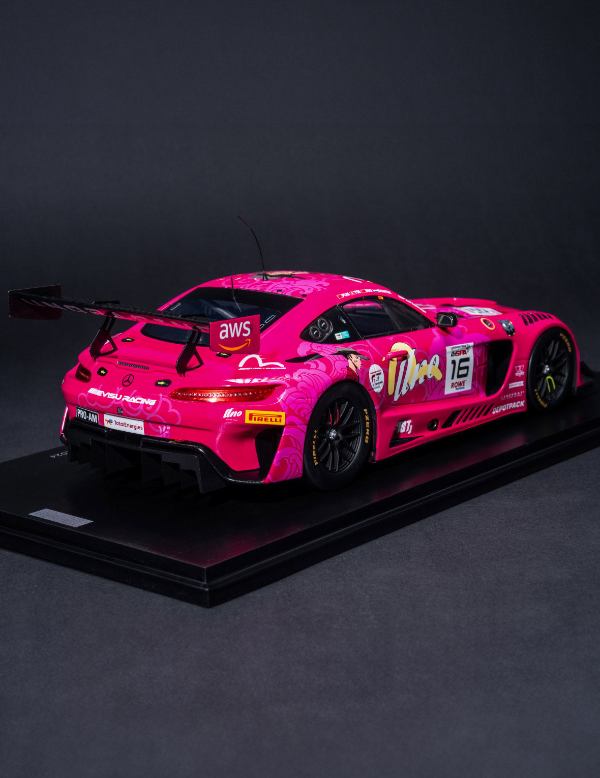 Evisu Mercedes-AMG GT3 #91 ミニカー EVISU X Mercedes-AMG GT3 Evo 1:18 スケール モデルカー