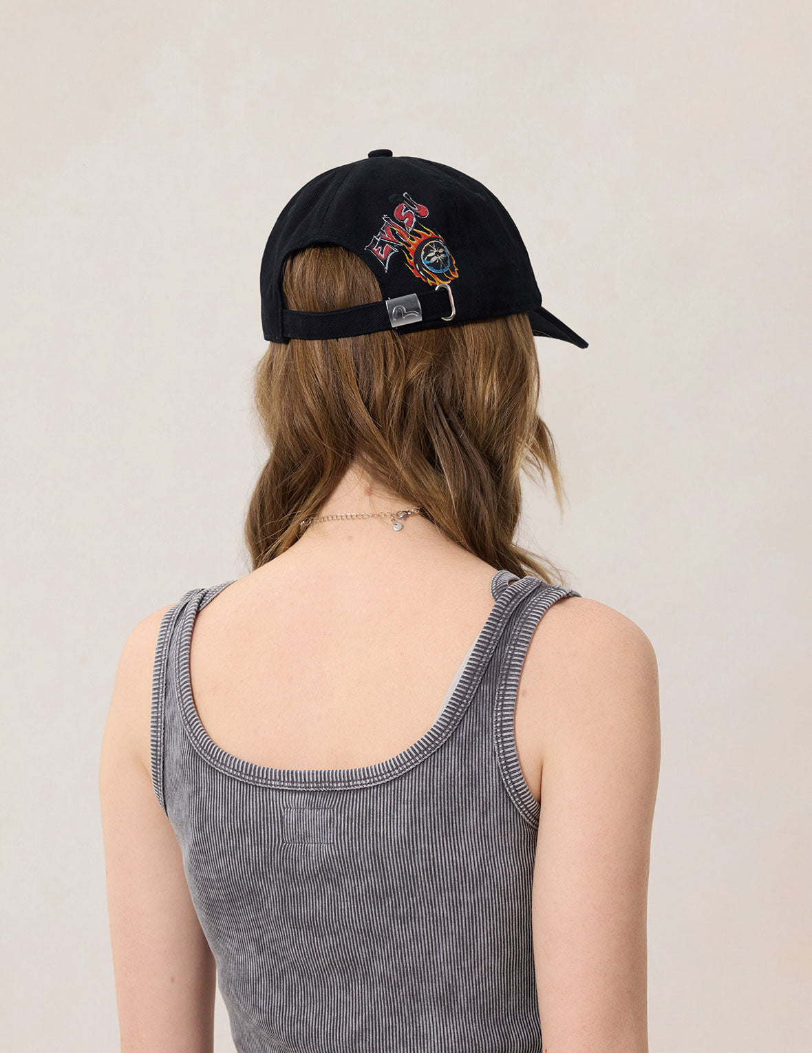 手绘风格经典图案鸭舌帽