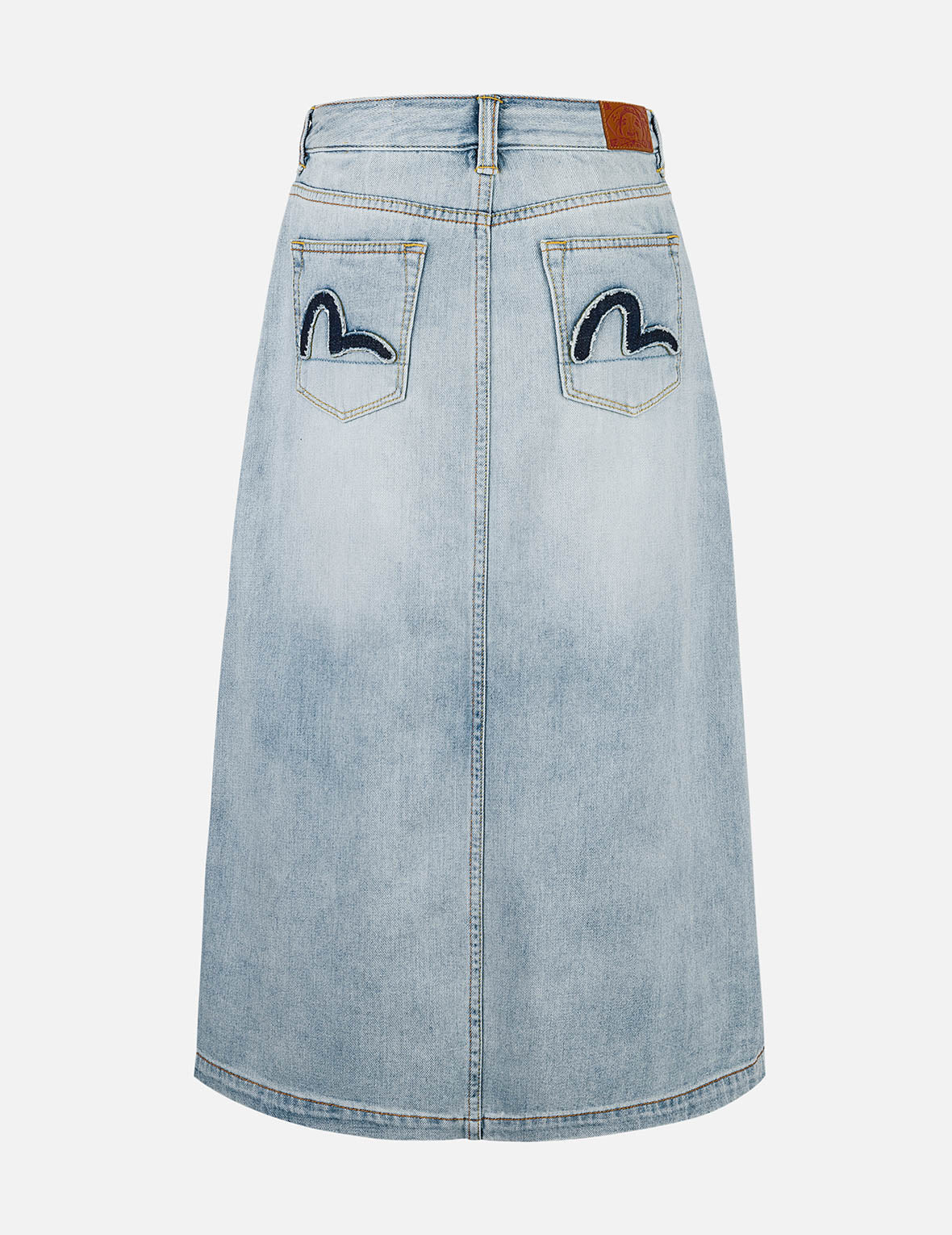 洗水解构海鸥时尚版型牛仔中裙