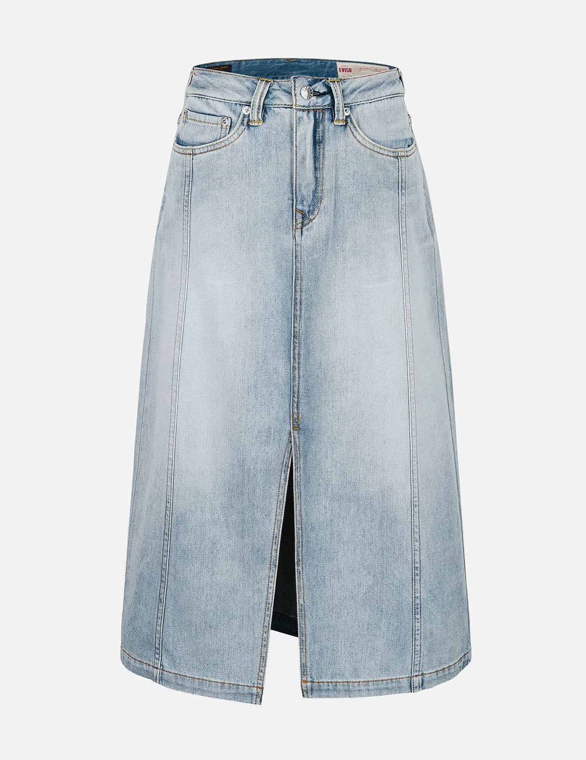 洗水解构海鸥时尚版型牛仔中裙