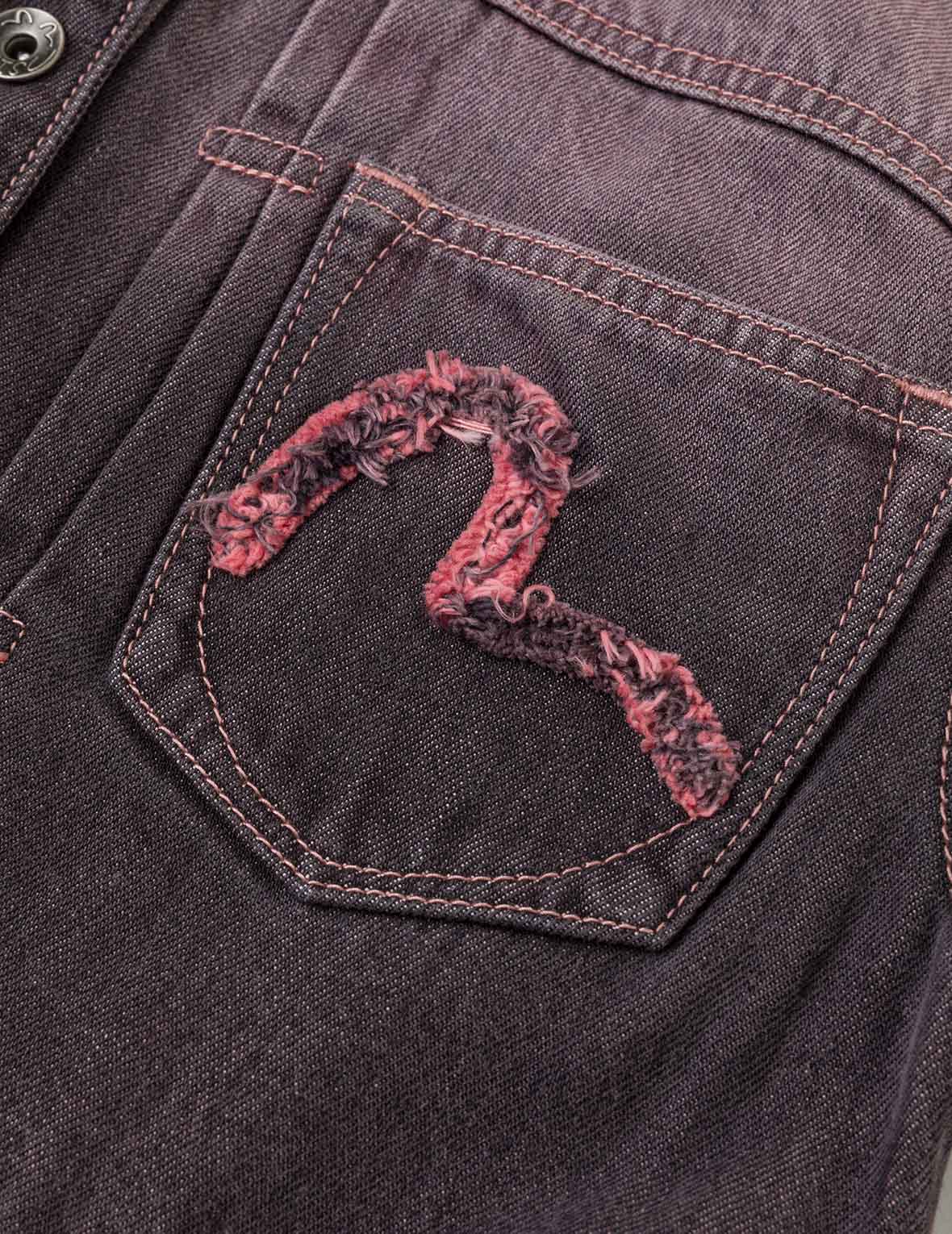 海鸥可拆卸牛仔夹克