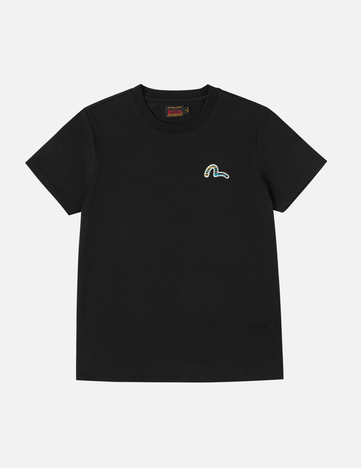 织锦布家纹贴布T恤