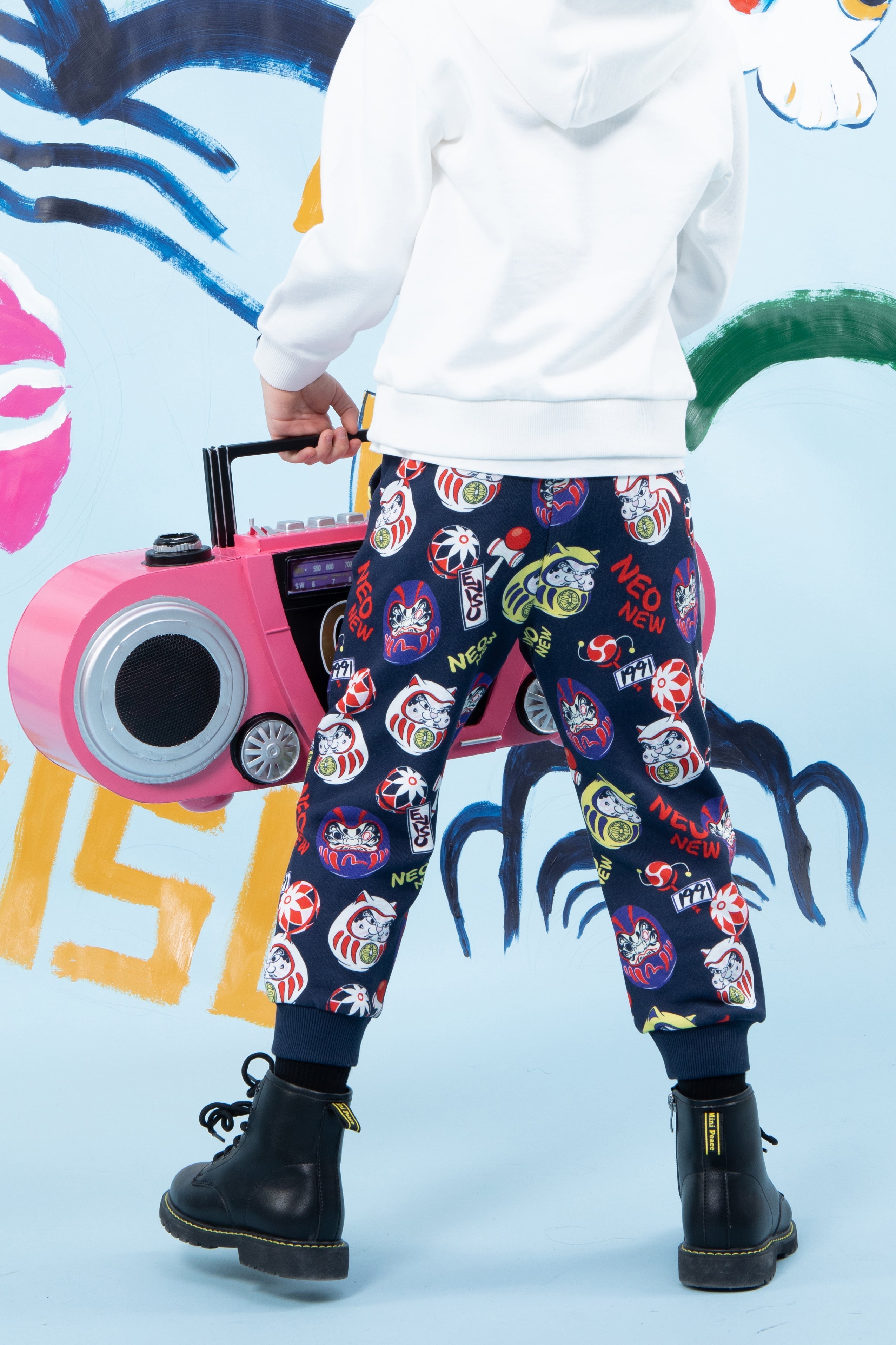 Allover Daruma Buddies Print Sweatpants