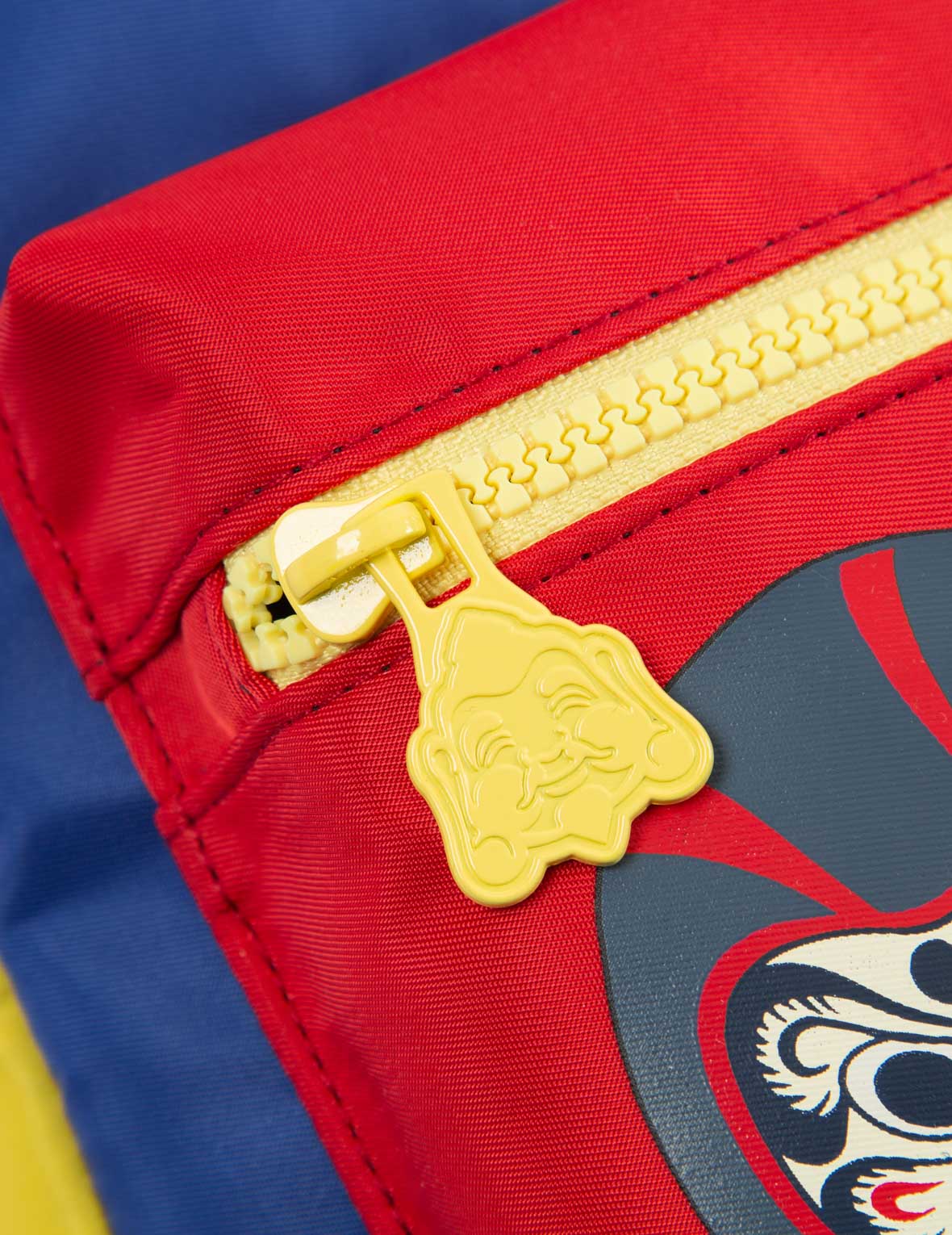 Daruma Buddies Print Color Blocking Backpack