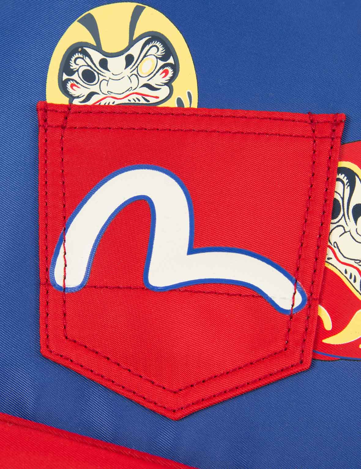 Daruma Buddies Print Color Blocking Backpack