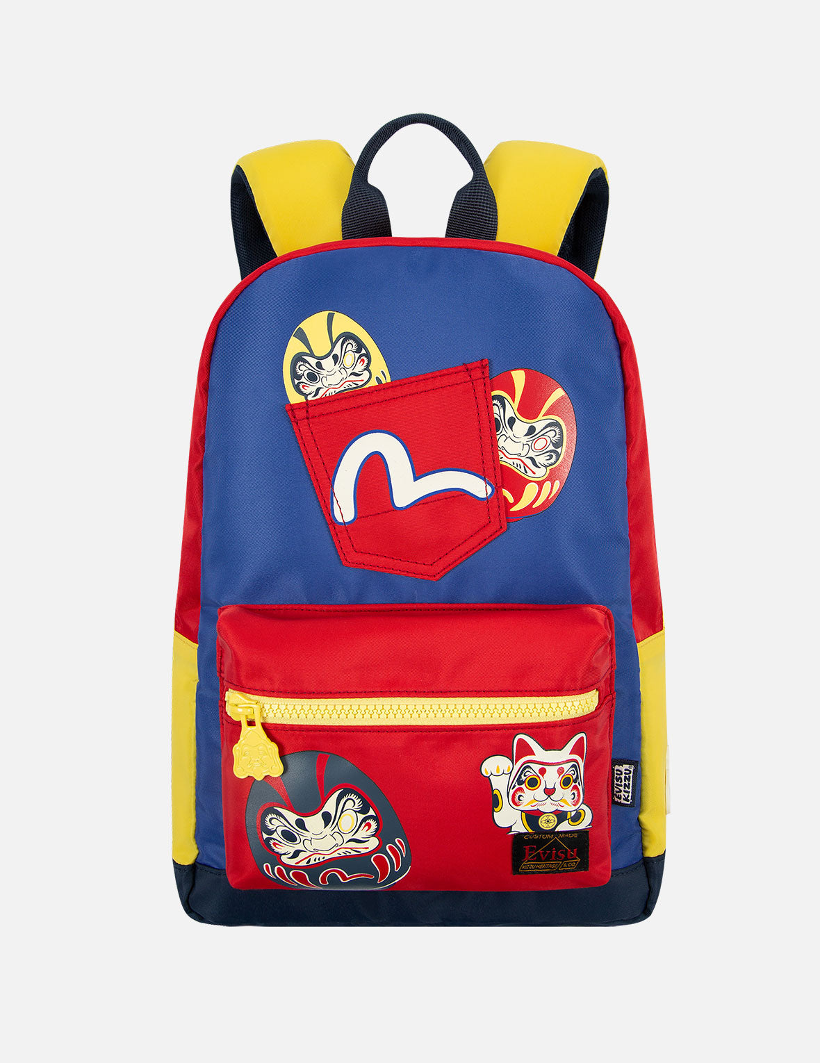 Daruma Buddies Print Color Blocking Backpack