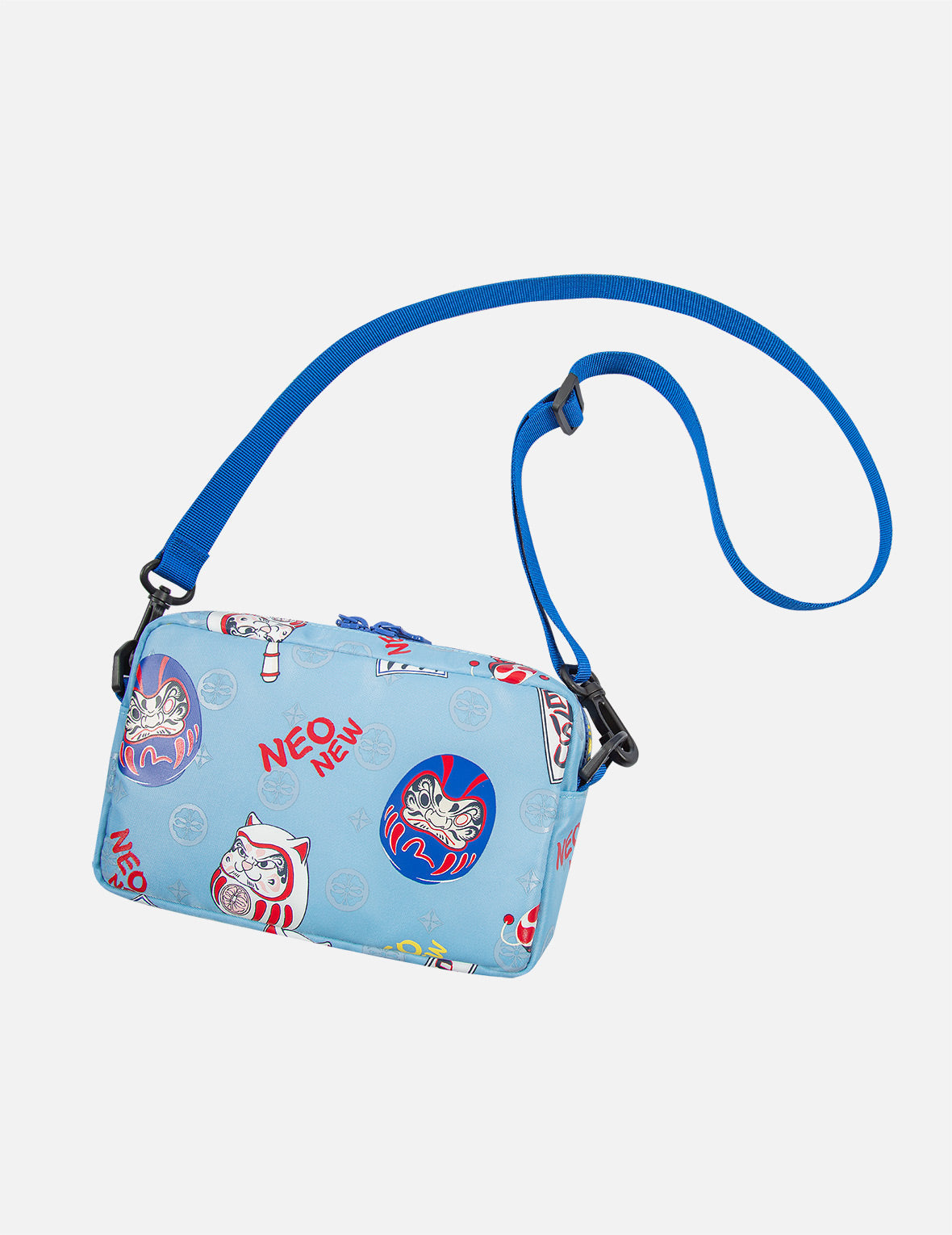 Allover Daruma Buddies Print Crossbody Bag