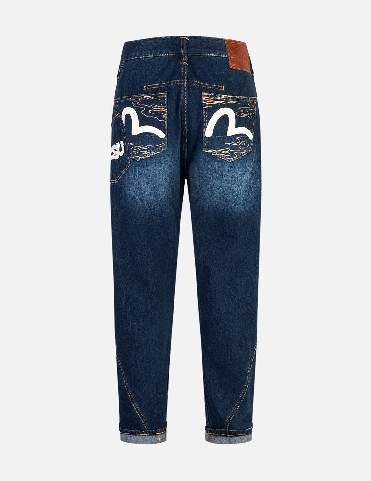 Seagull and Logo Print 3D Fit Jeans