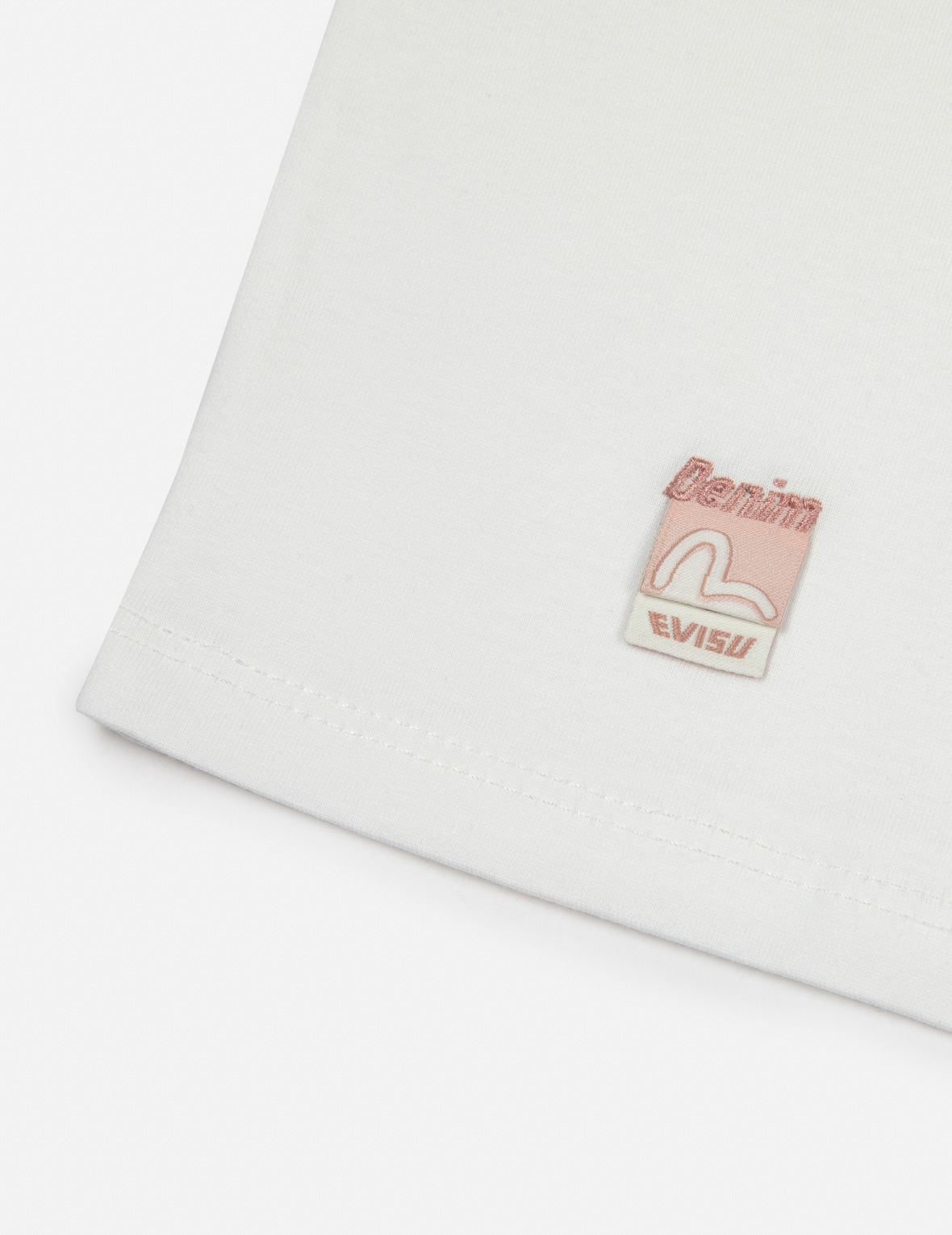 Fortune Cat Embroidery and 3D Seagull Print Regular Fit T-shirt