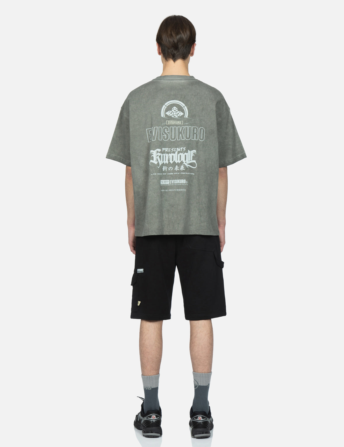 Logo and Seagull Print Sweat Shorts